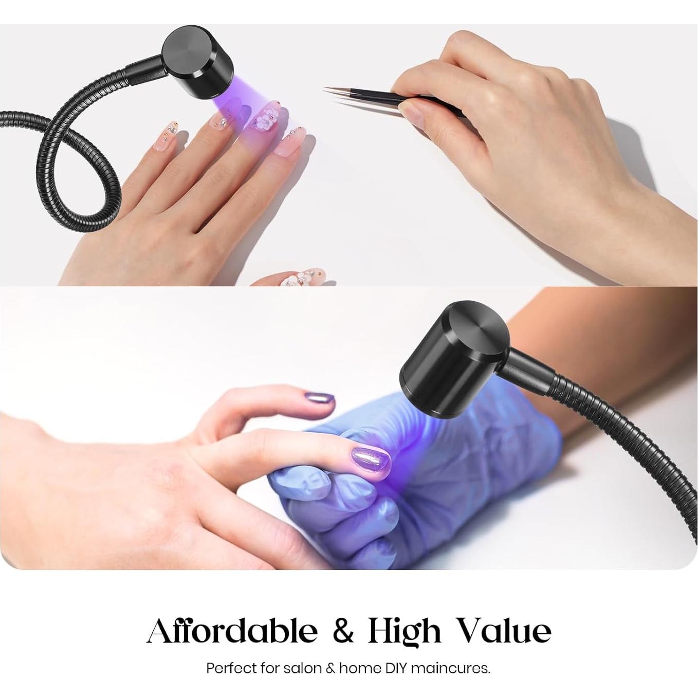 Lámpara UV Beetles para Uñas de Gel Mini LED 5W con Abrazadera