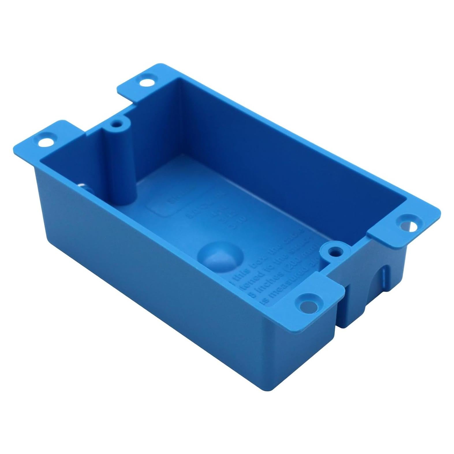 Caja de salida poco profunda 1 gang YQXIUTE PVC azul 131 cm³
