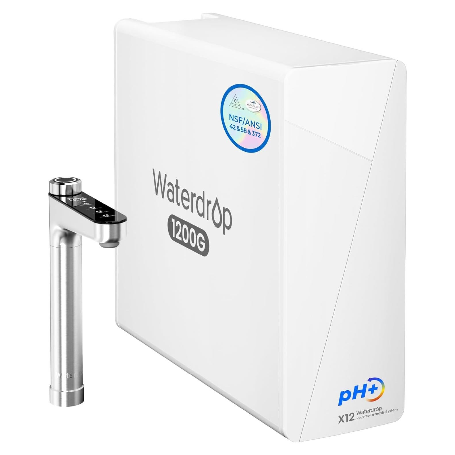 Sistema Ósmosis Inversa Waterdrop WD-X12 1200 L/h Bajo Fregadero