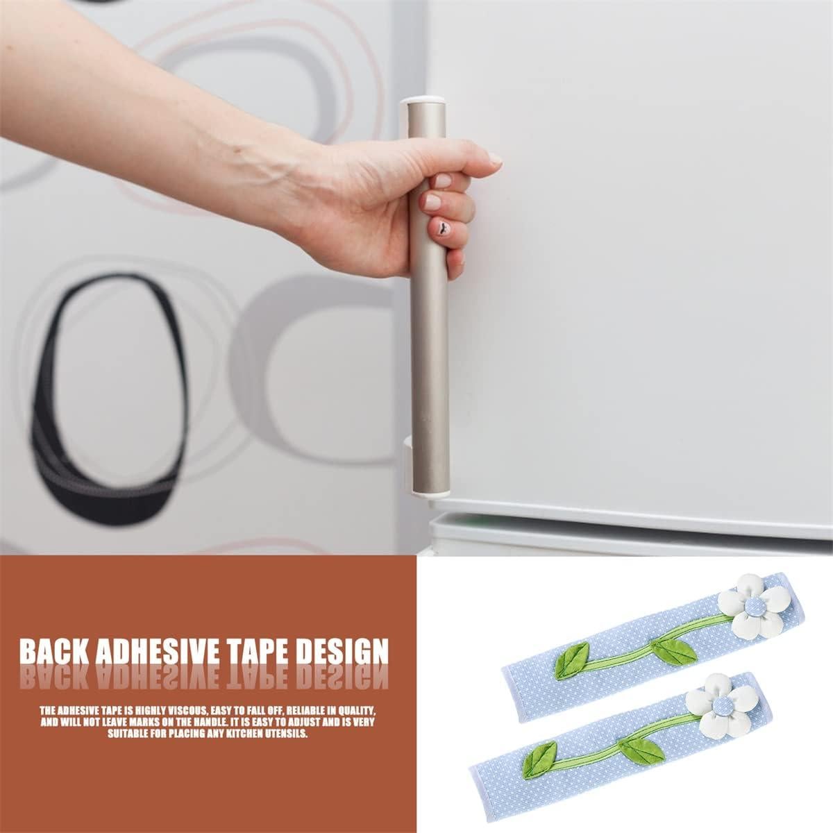 Cubiertas de Manijas de Refrigerador ZHU IN SY - Juego de 2 Algodón