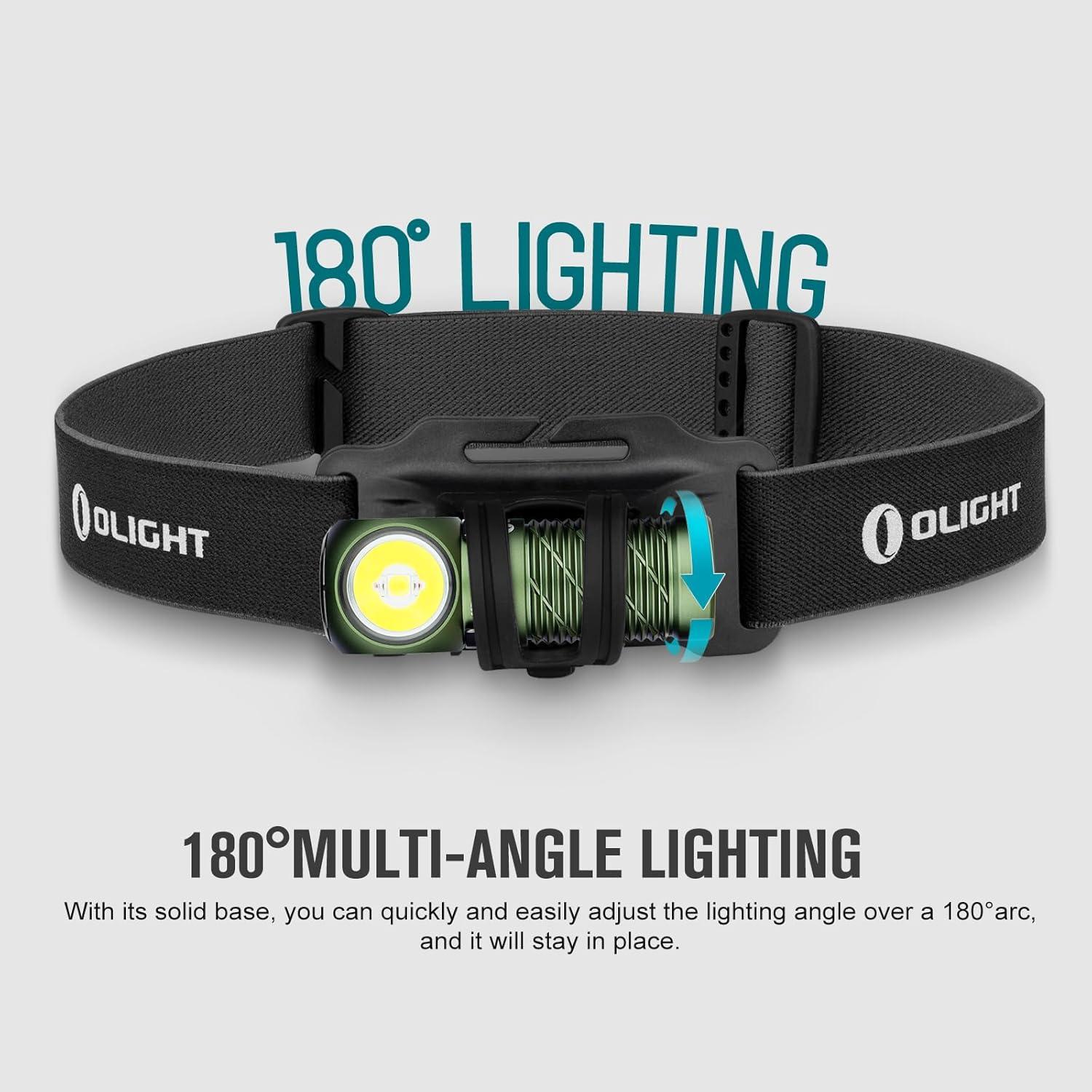 Linterna Frontal OLIGHT Perun 2 Mini 1100 Lúmenes Verde OD