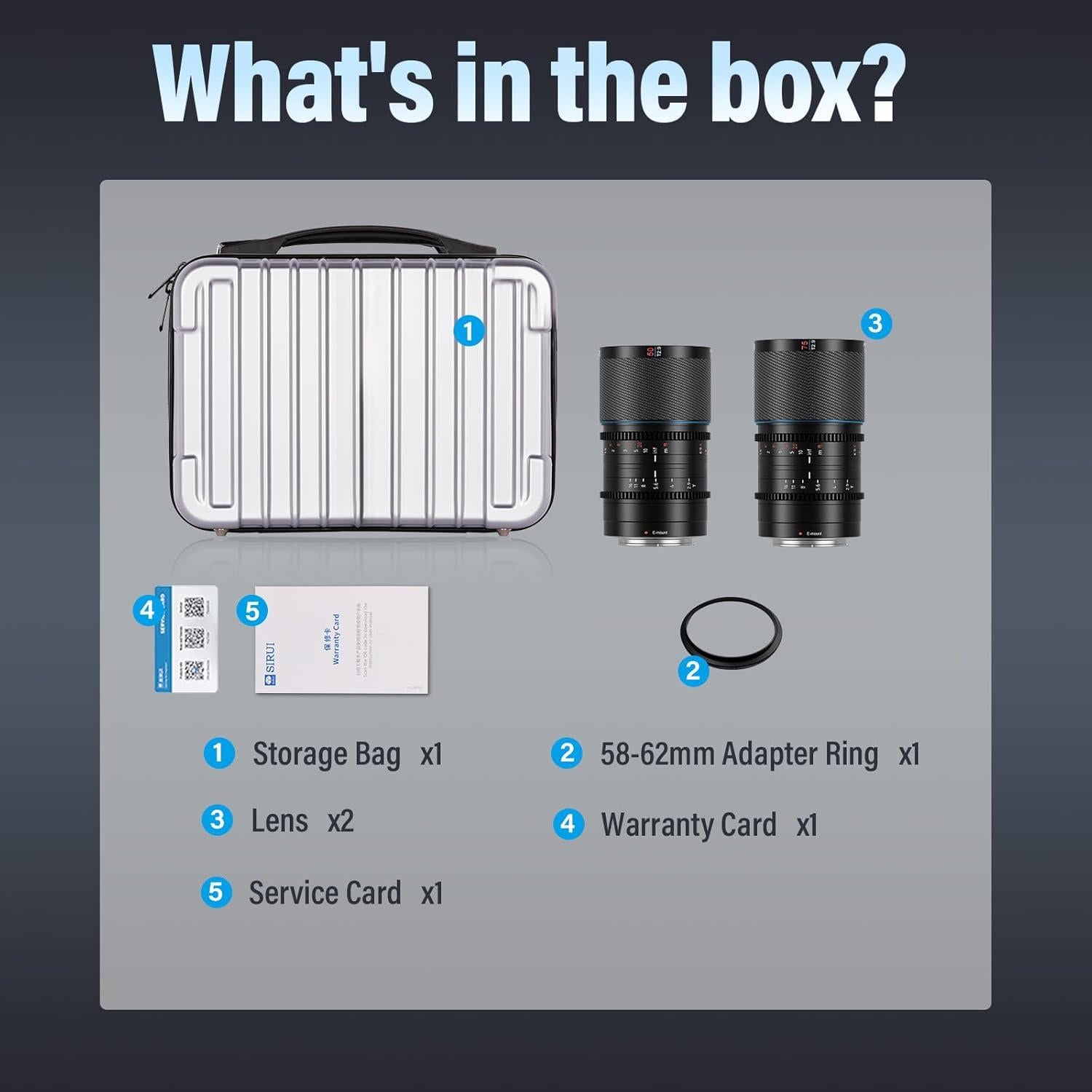 Lente Anamórfico SIRUI Saturn 50mm T2.9 E Mount 455g