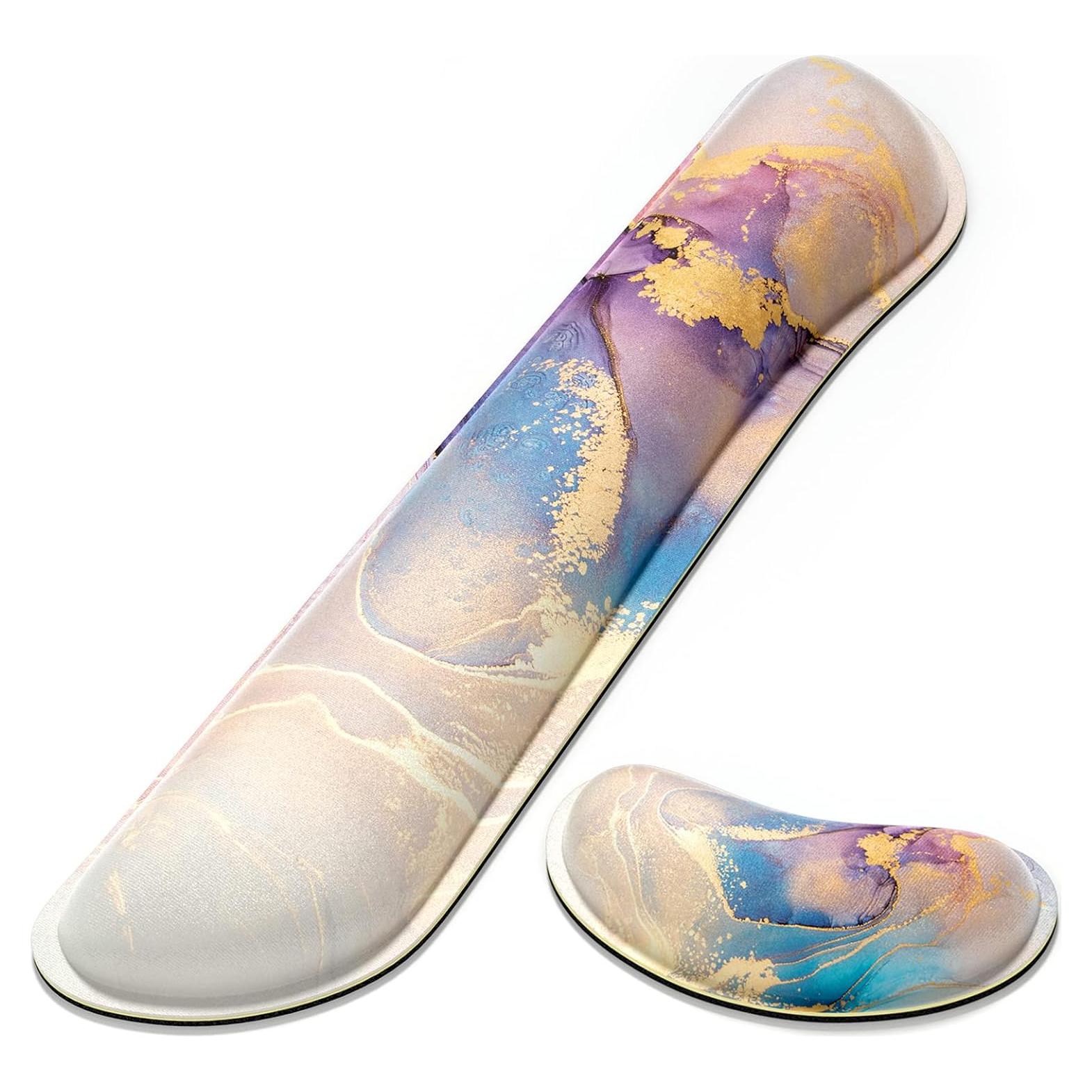 Reposamuñecas Ergonómico Dapesuom para Teclado y Ratón - Espuma Viscoelástica