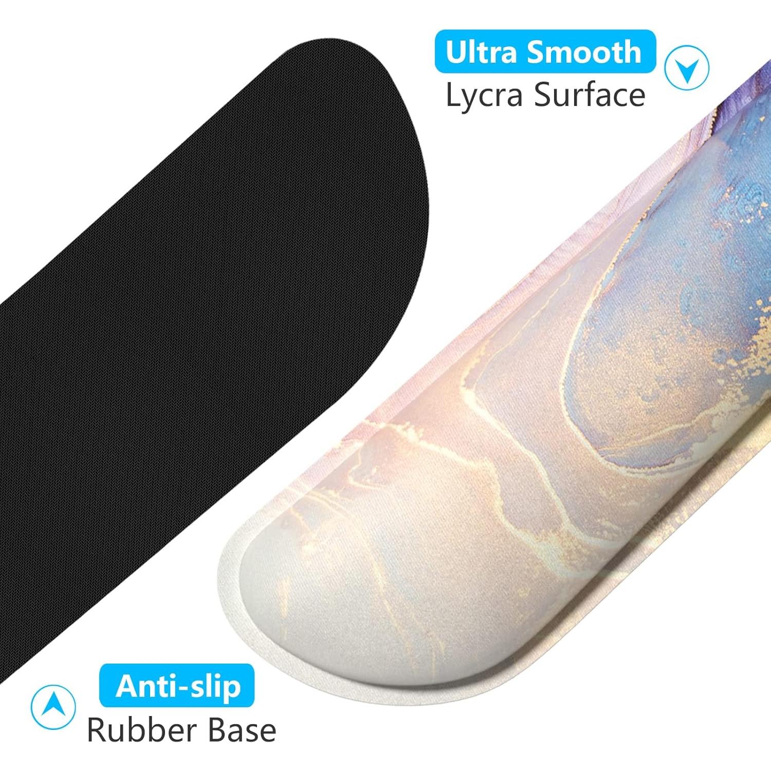 Reposamuñecas Ergonómico Dapesuom para Teclado y Ratón - Espuma Viscoelástica