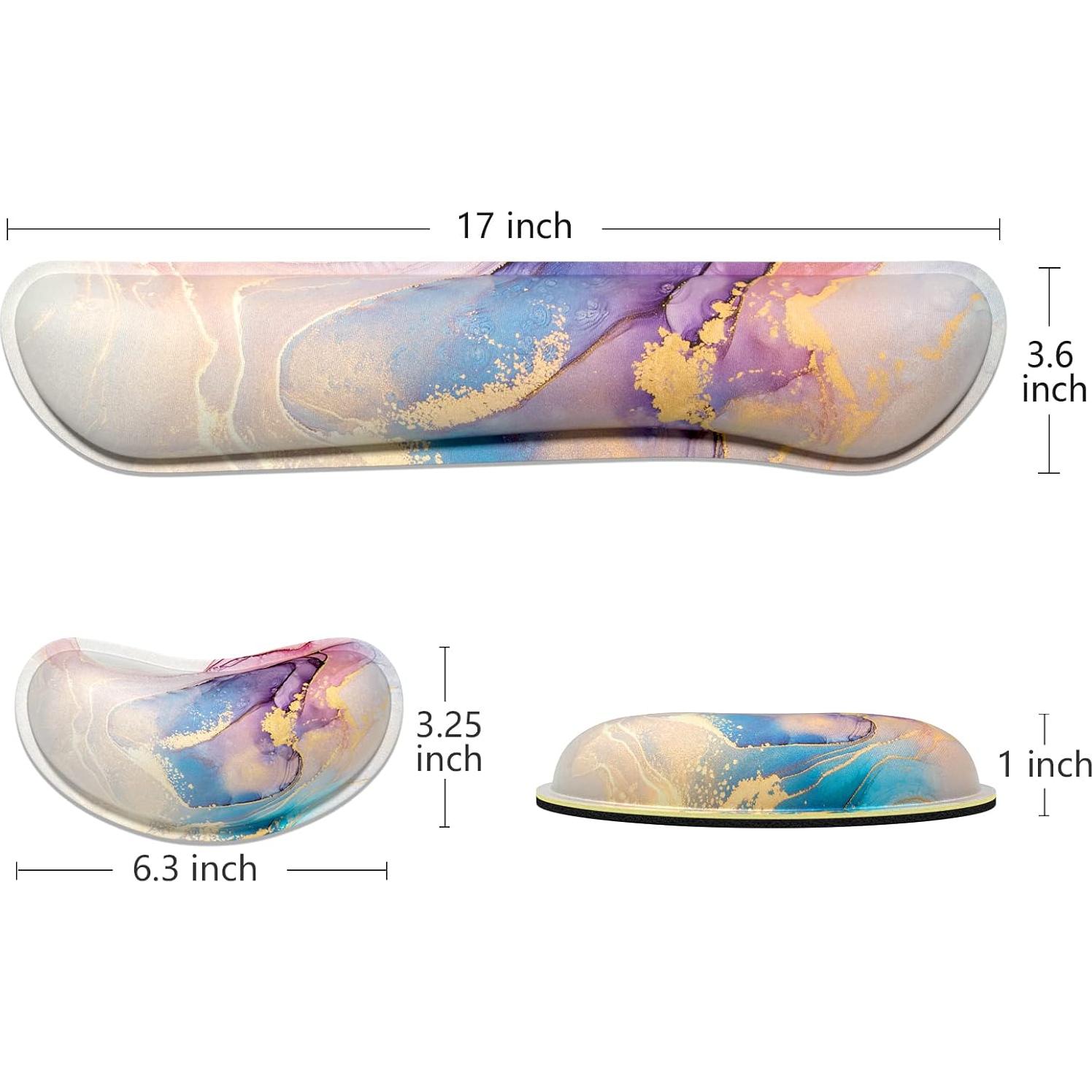 Reposamuñecas Ergonómico Dapesuom para Teclado y Ratón - Espuma Viscoelástica