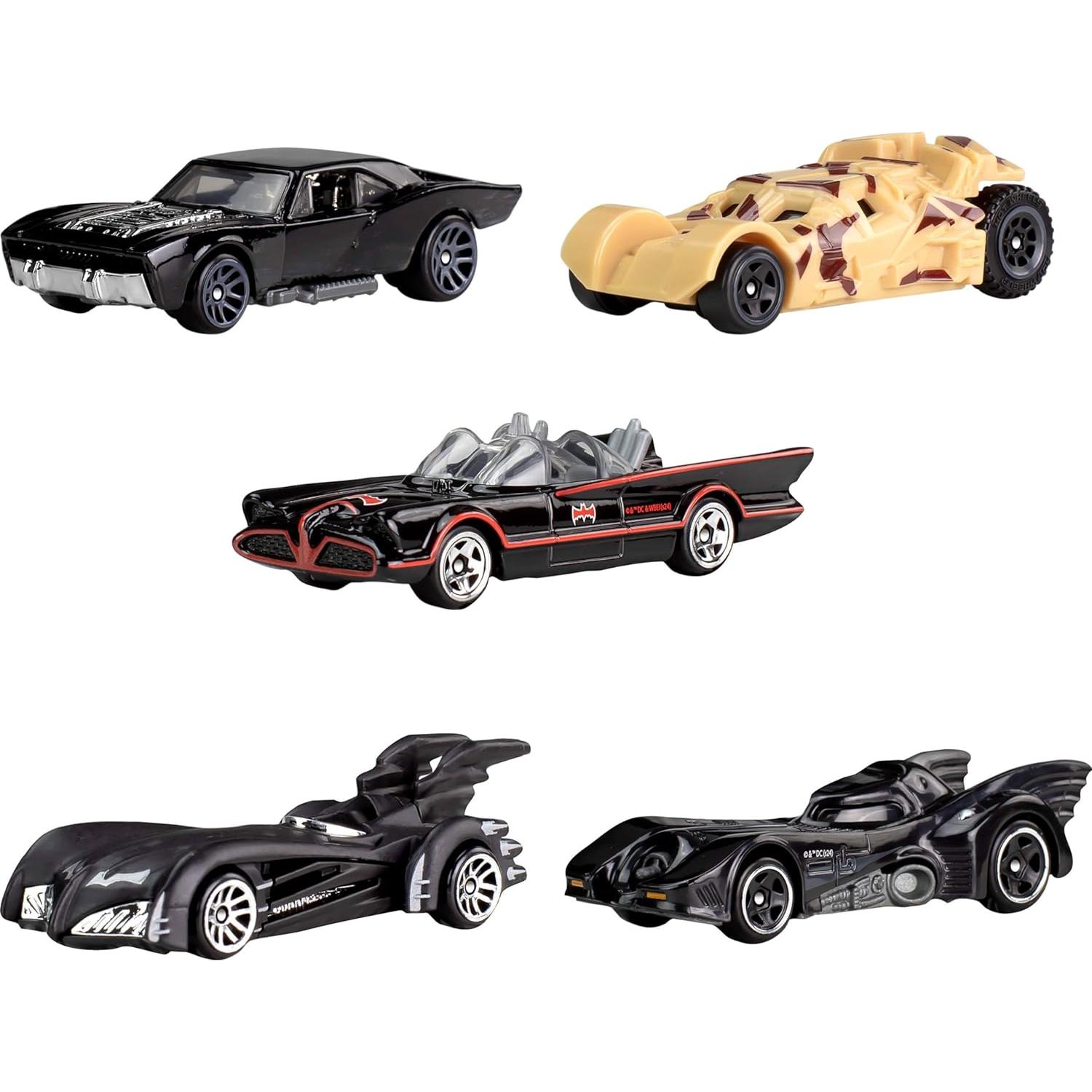 Hot Wheels Set 5 Batmóviles 85 Aniversario 1:64 Mattel