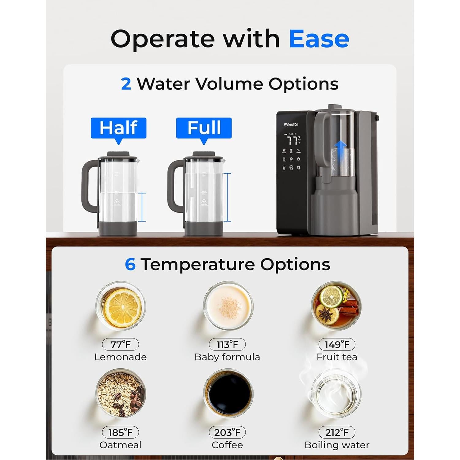 Filtro de Agua de Ósmosis Inversa Waterdrop WD-M1 6 Etapas