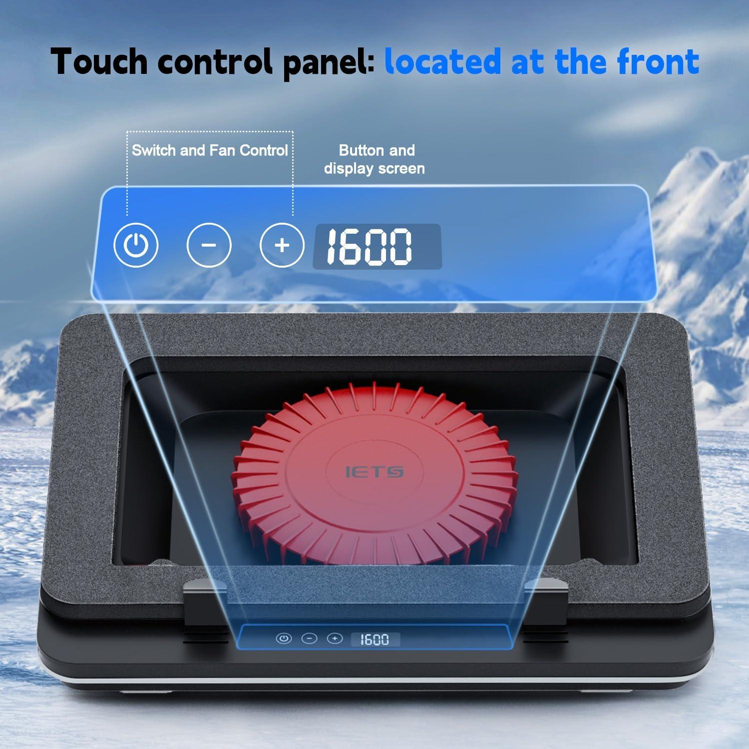 Base de Enfriamiento para Laptop IETS GT600 con Ventilador Turbo 14 cm