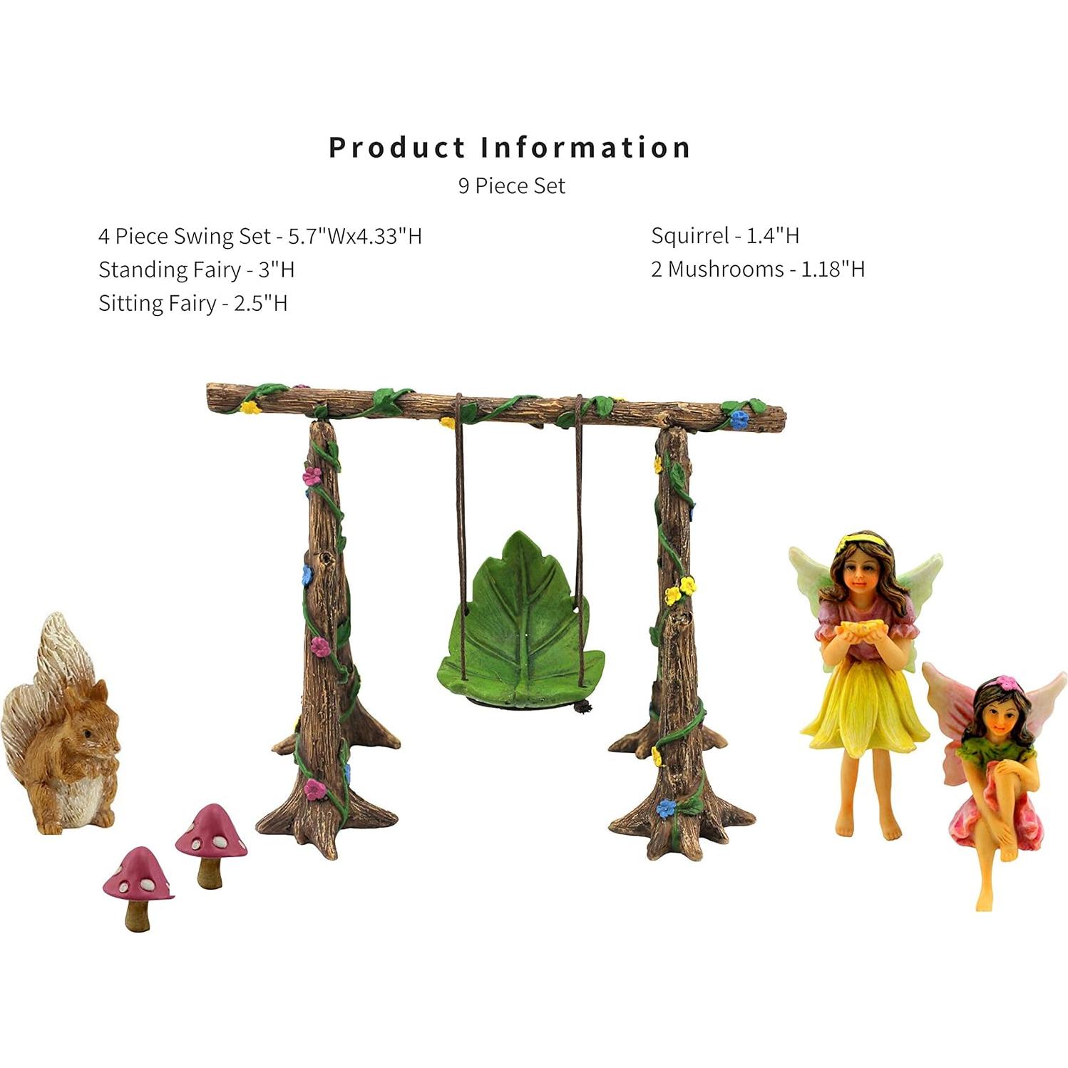 Kit Jardín de Hadas PRETMANNS - 6 Accesorios Miniatura