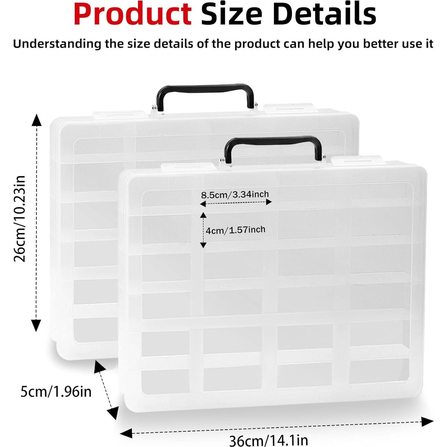 Organizador de Juguetes Brappo 2 Transparentes 24 Compartimentos