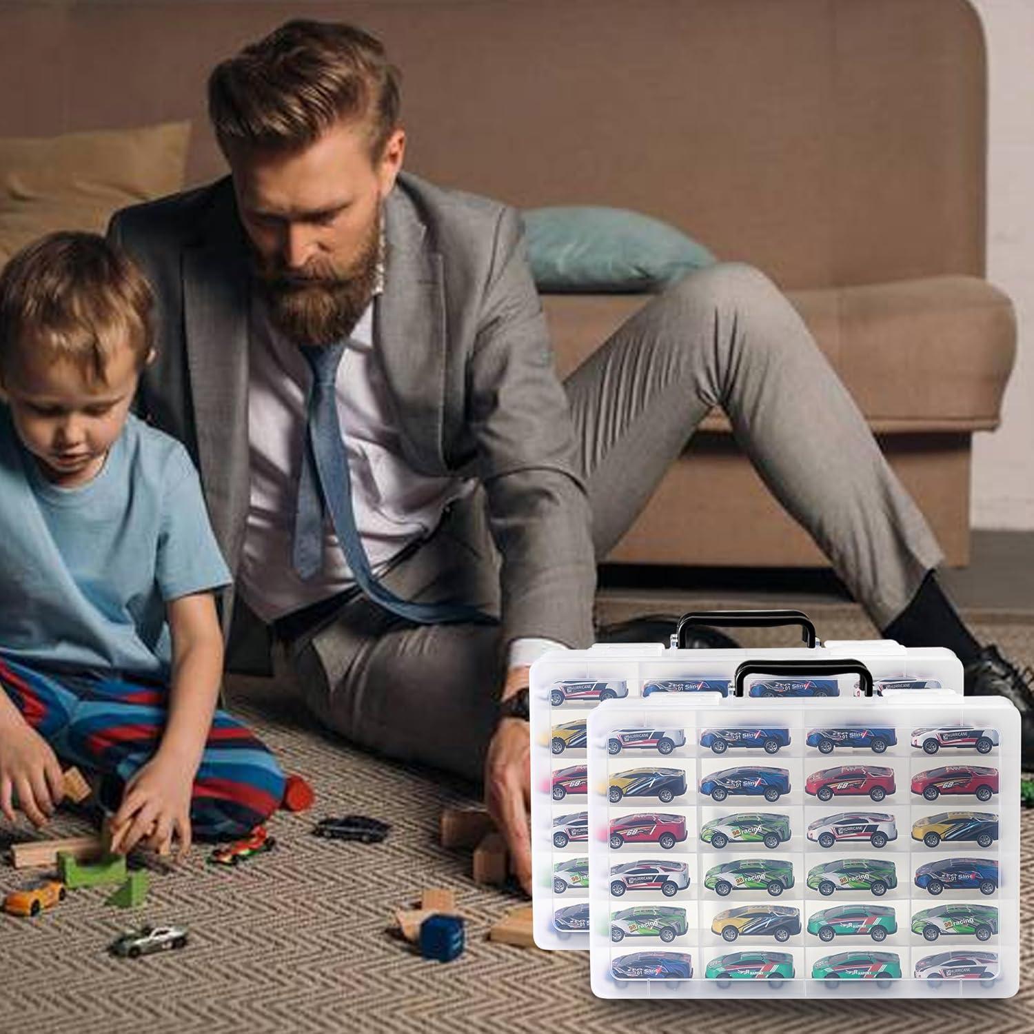 Organizador de Juguetes Brappo 2 Transparentes 24 Compartimentos