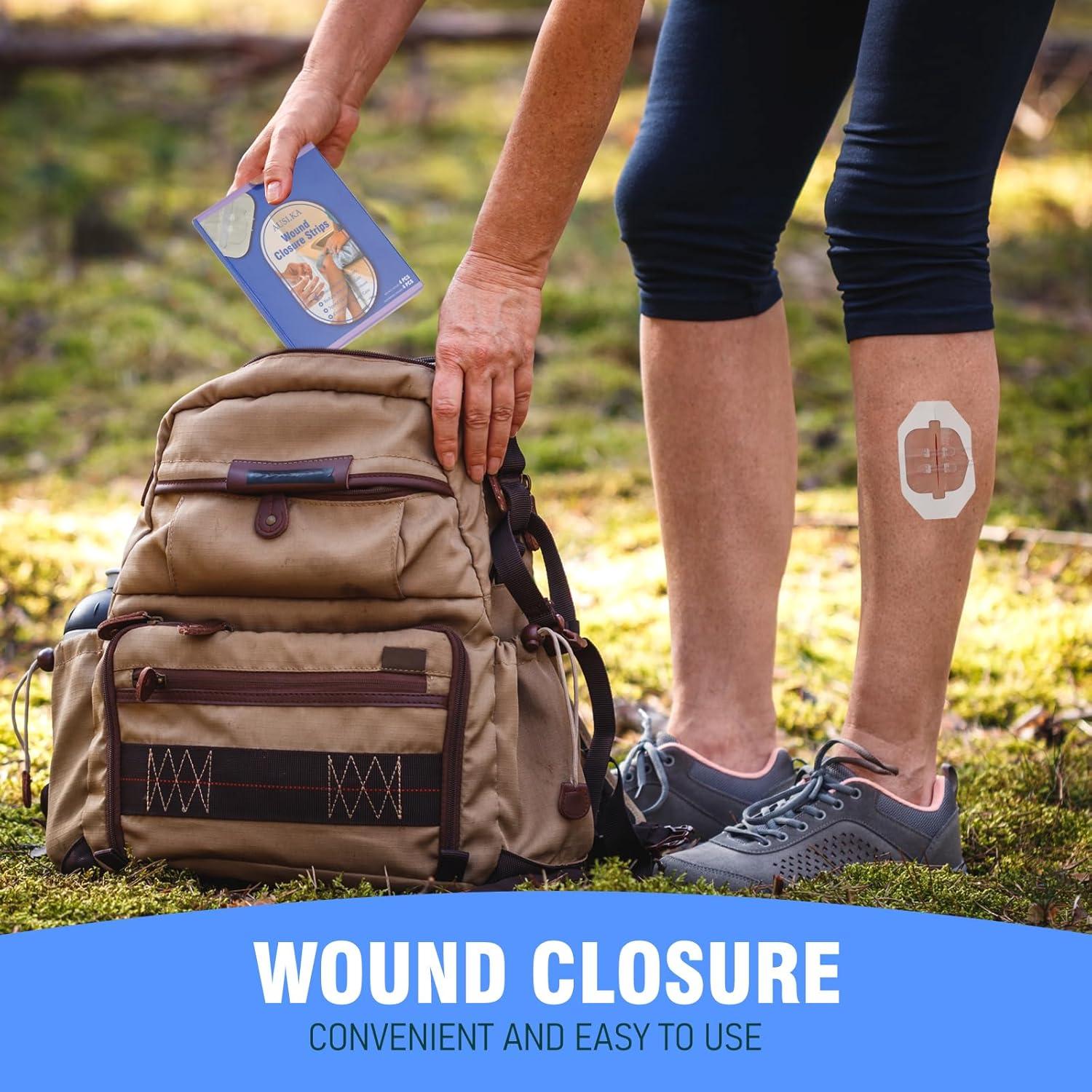 Kit de Cierre de Heridas AUSLKA - 4 Tiras Mariposa 6.99 cm