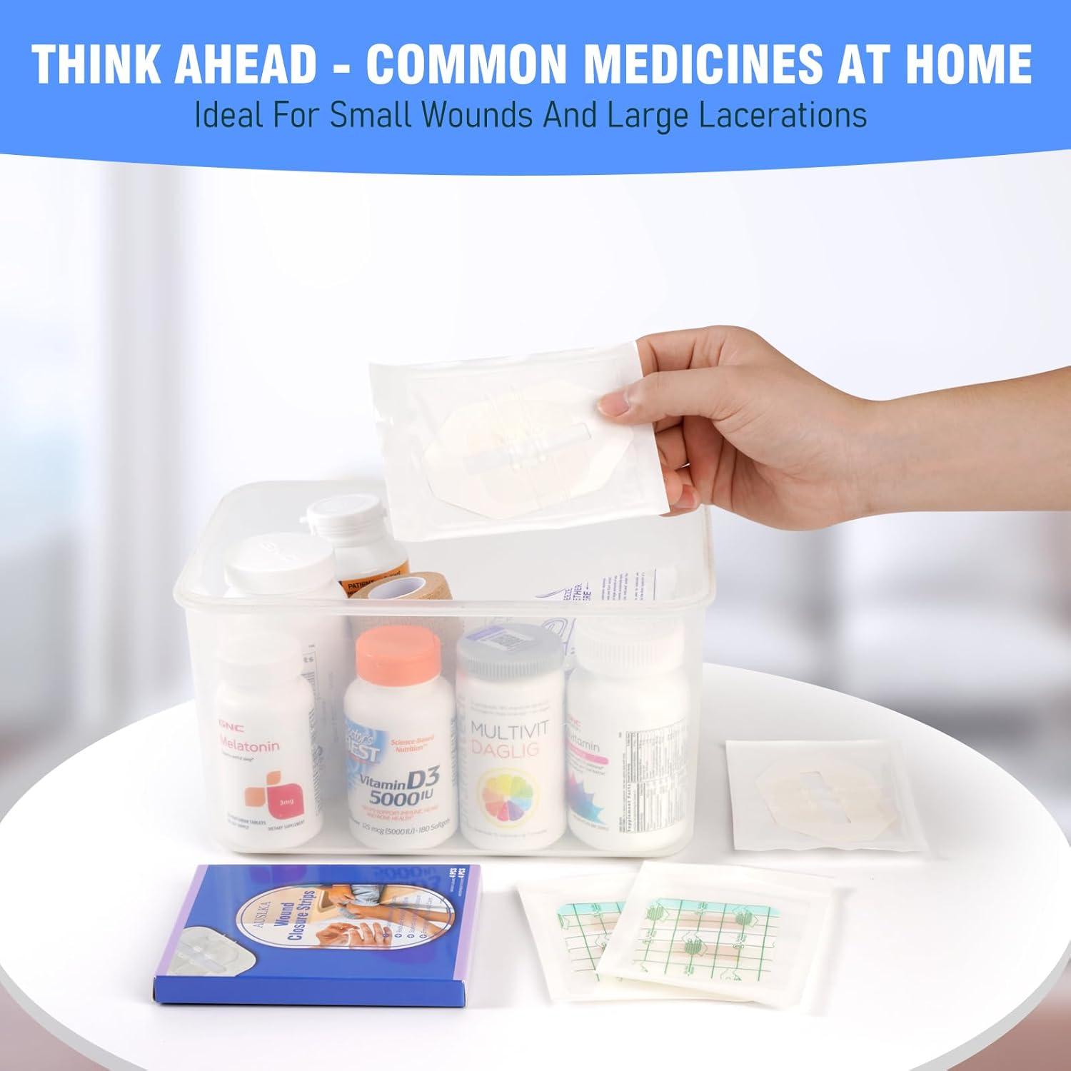 Kit de Cierre de Heridas AUSLKA - 4 Tiras Mariposa 6.99 cm