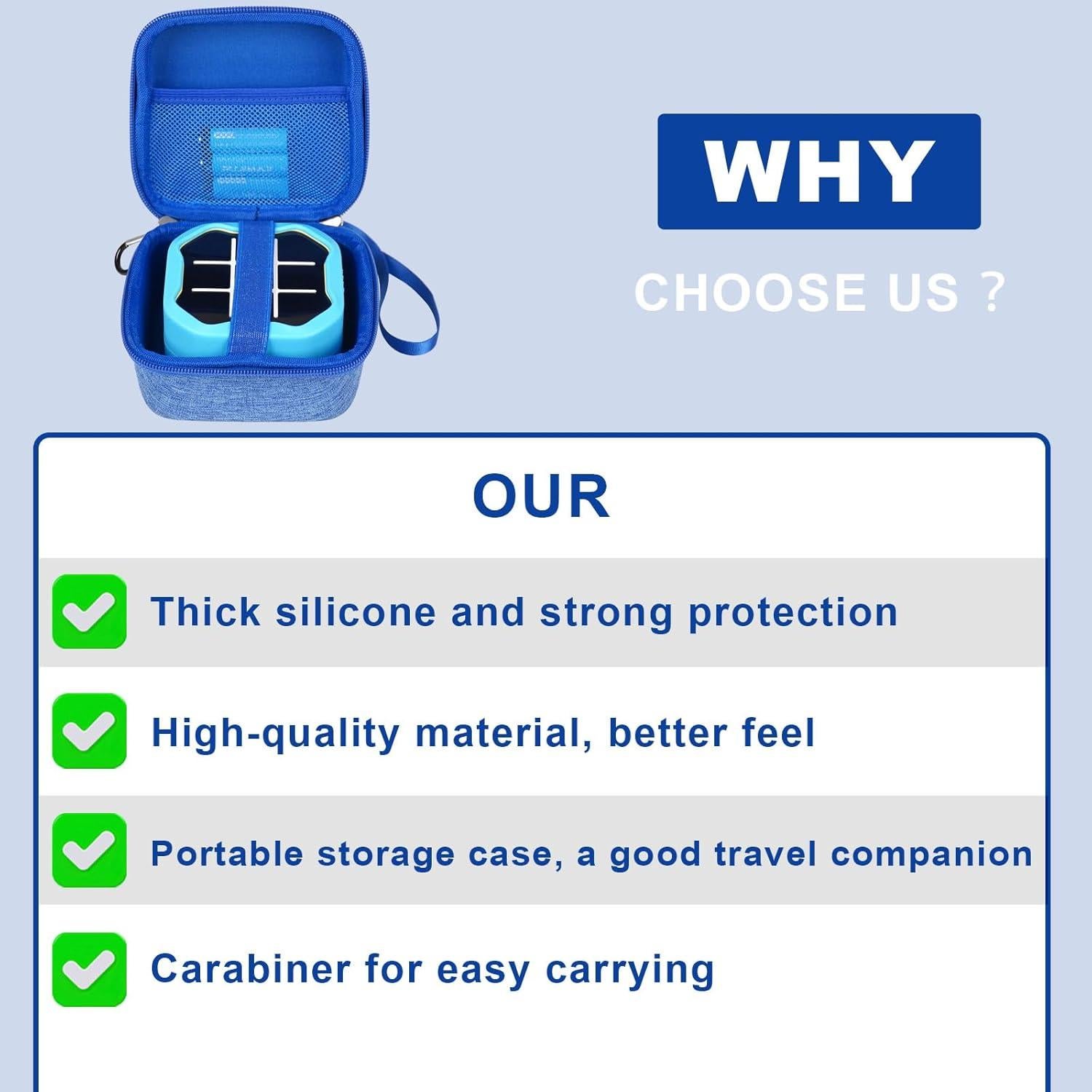 Funda de Almacenamiento y Silicona MGZNMTY para Giiker Tic Tac Toe