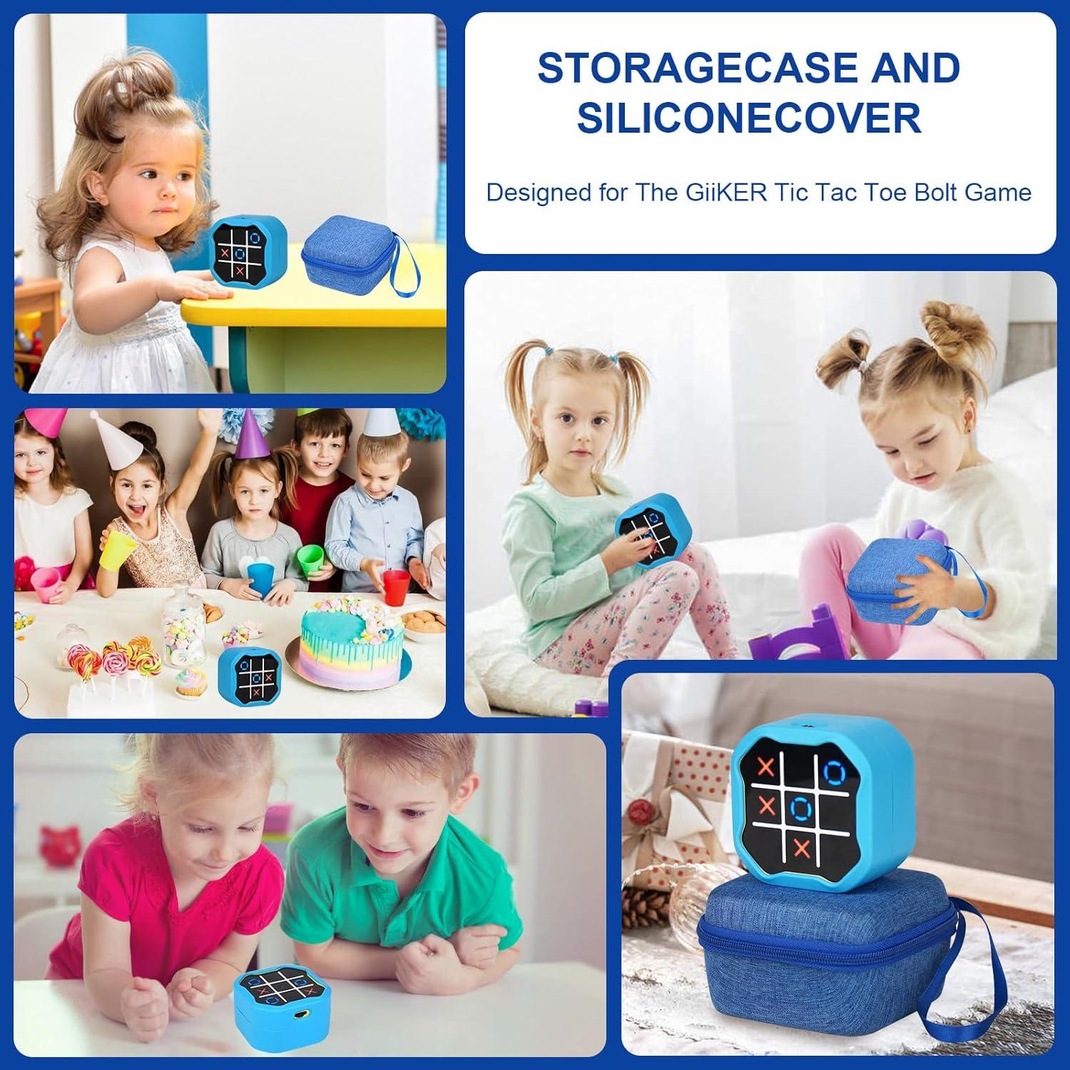 Funda de Almacenamiento y Silicona MGZNMTY para Giiker Tic Tac Toe