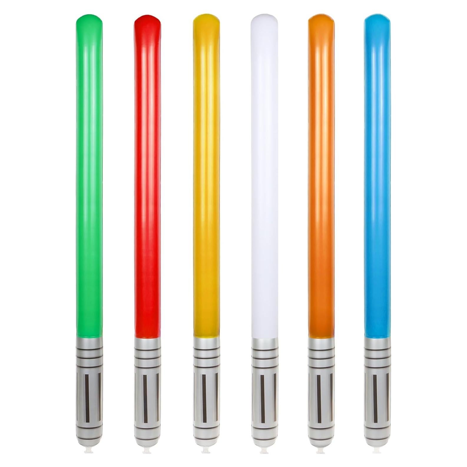 6 Sables de Luz Inflables TOSAMZOO para Fiesta Temática