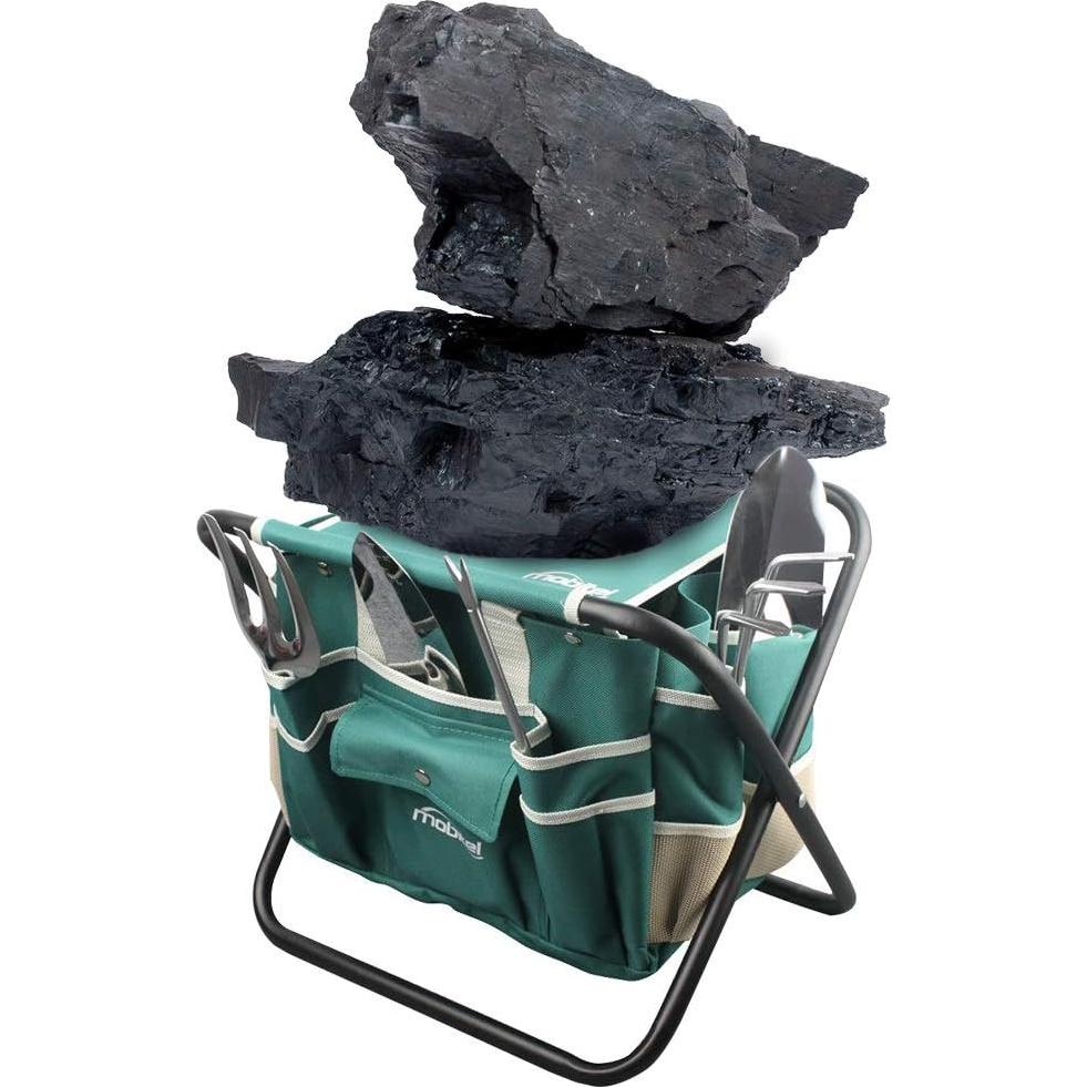 Kit de Jardinería Mobitel con Taburete y 5 Herramientas