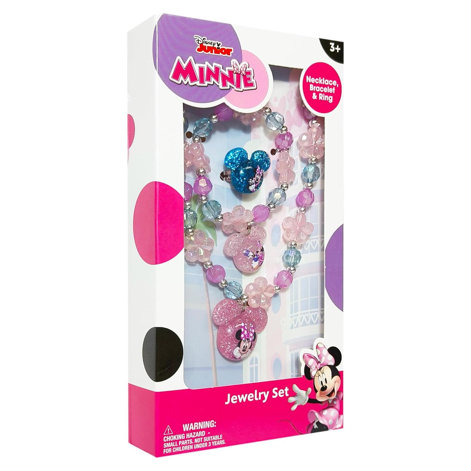 Conjunto de Joyería Disney Minnie LUV HER - 3 Piezas para Niñas