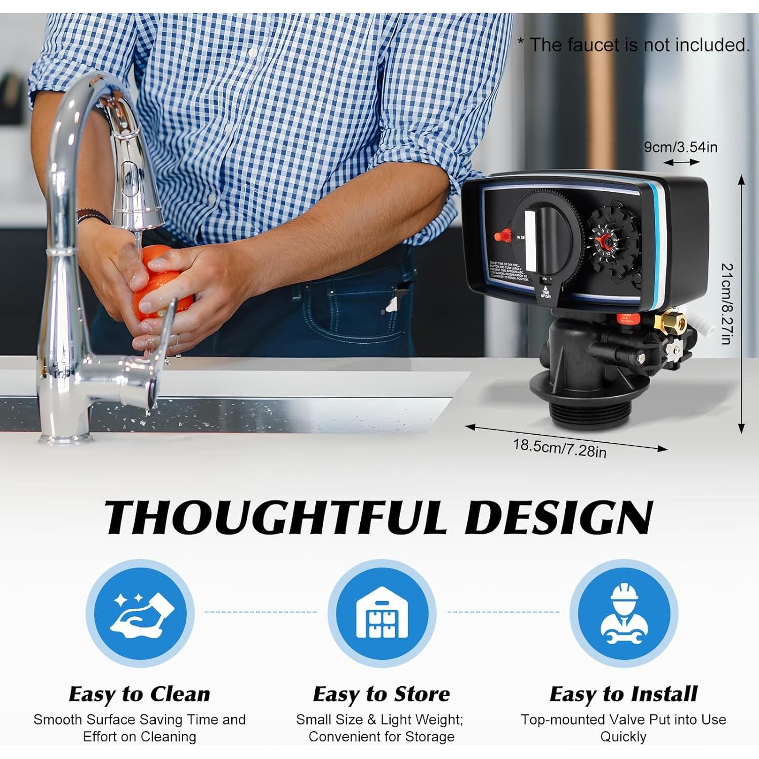 Válvula de Control de Reloj de Tiempo FXEIPOL 3W para Suavizador de Agua