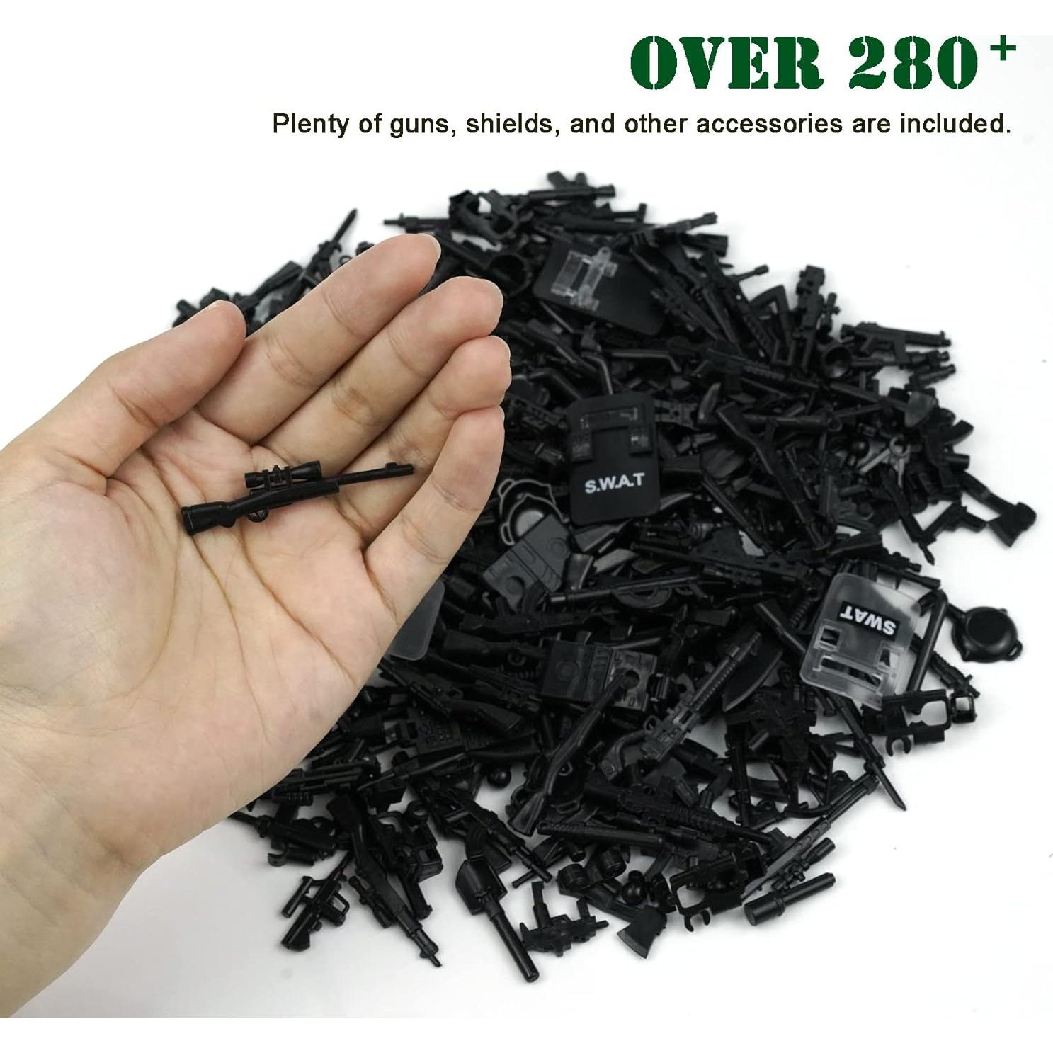 Conjunto de Accesorios Militares Pamvava - 280 Piezas para Figuras