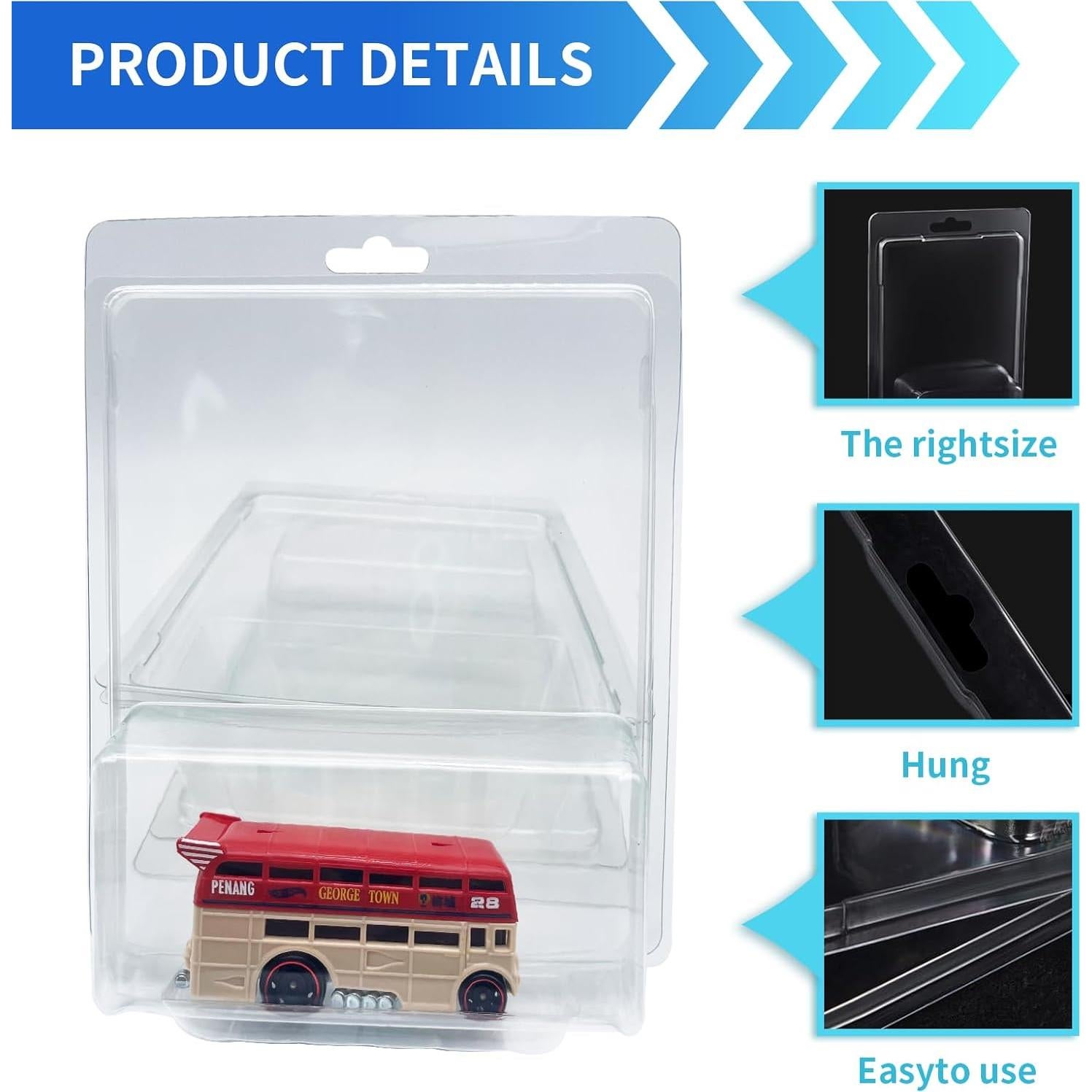 Paquete de 16 Fundas Protectores ISPEUIAL para Hot Wheels