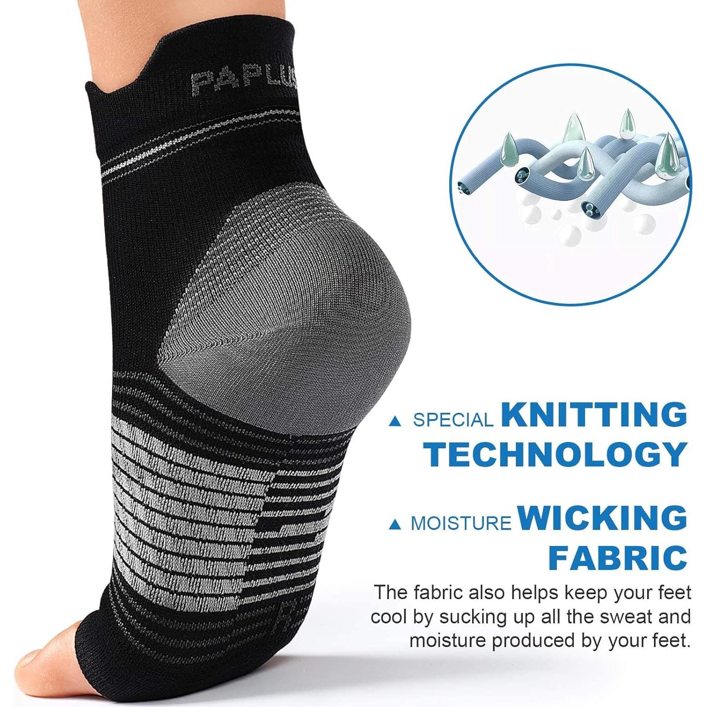 Calcetines de Compresión PAPLUS para Fascitis Plantar - 6 Pares