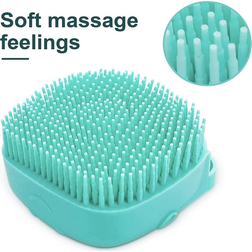 Cepillo de Baño y Masaje LONNAI para Perros y Gatos Azul