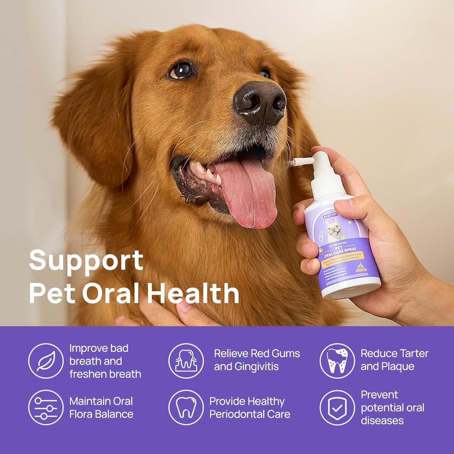 Spray Dental HICC PET 151.7 ml para Perros y Gatos - Aliento Fresco