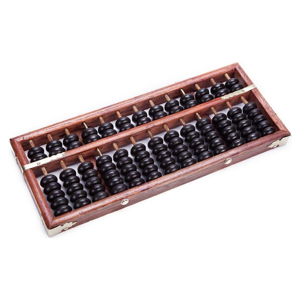 Ábaco de Madera Soroban 13 Dígitos THY Trading 28x11.5cm