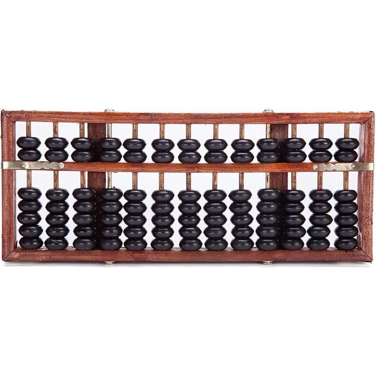 Ábaco de Madera Soroban 13 Dígitos THY Trading 28x11.5cm