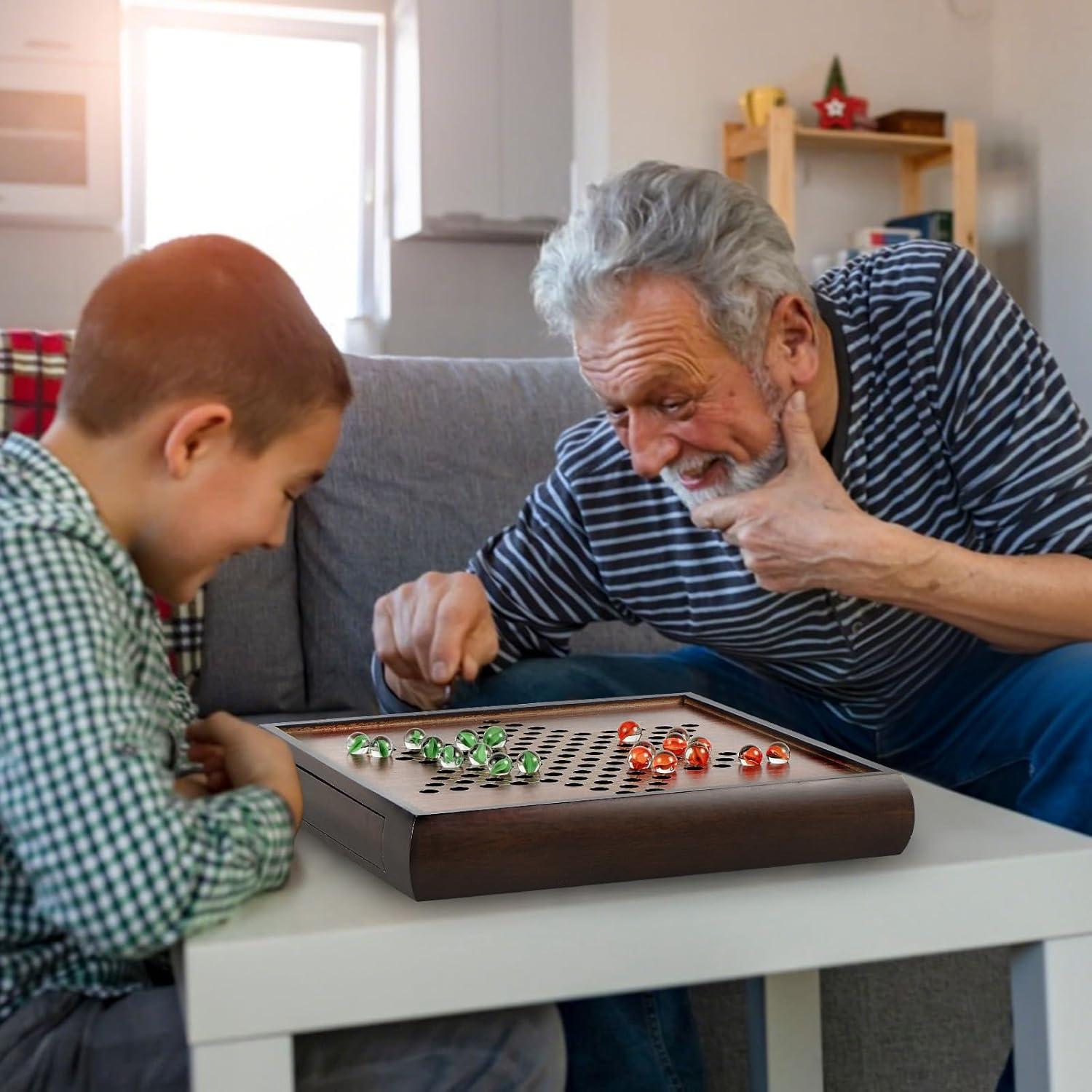 Juego de Ajedrez Magnético 2 en 1 ELONGDI Tablero Madera 33cm