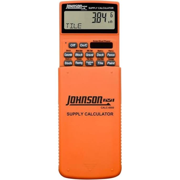 Calculadora de Suministros Johnson Level CALC-0000 LCD Naranja