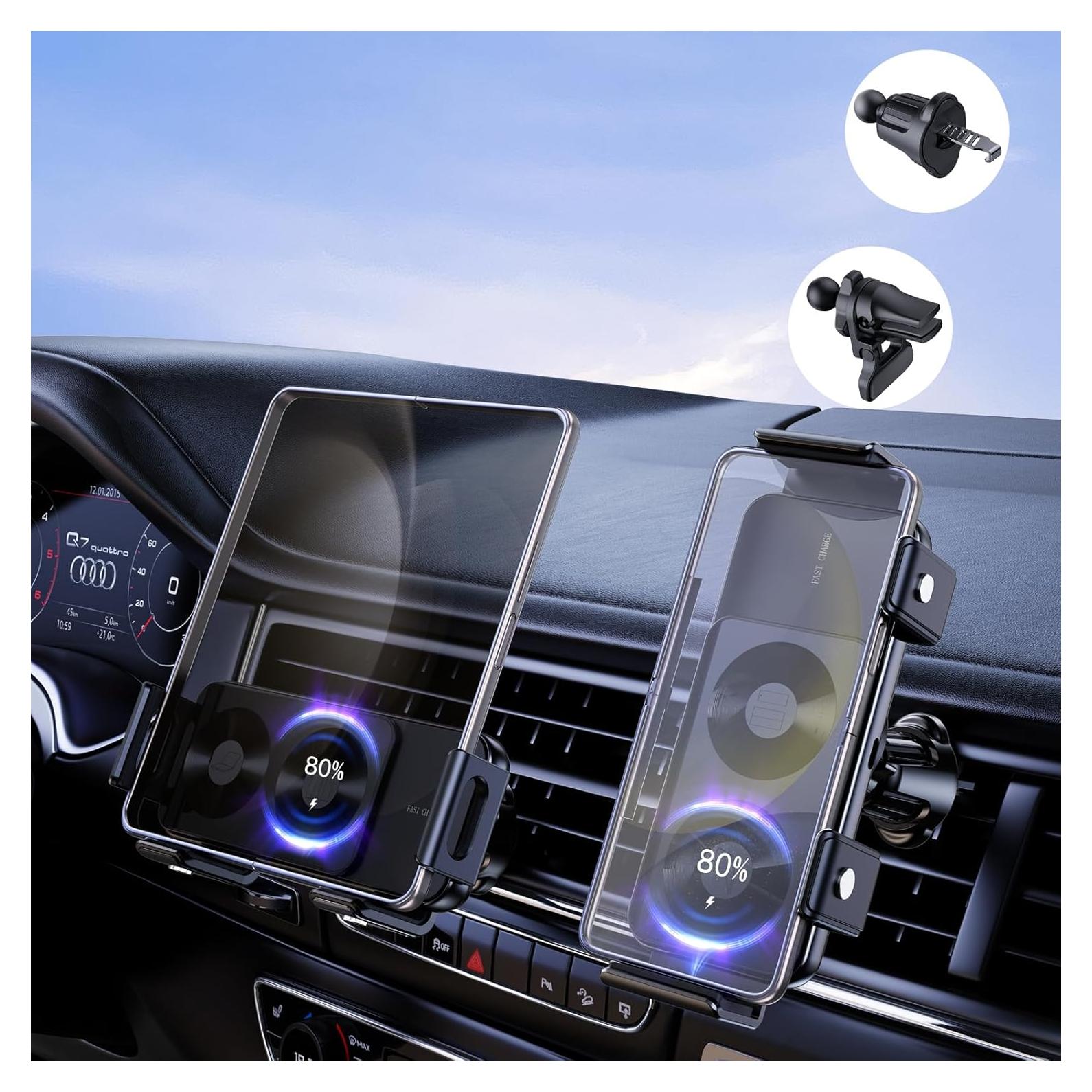 Cargador Inalámbrico Rápido 15W para Auto Xuenair Negro