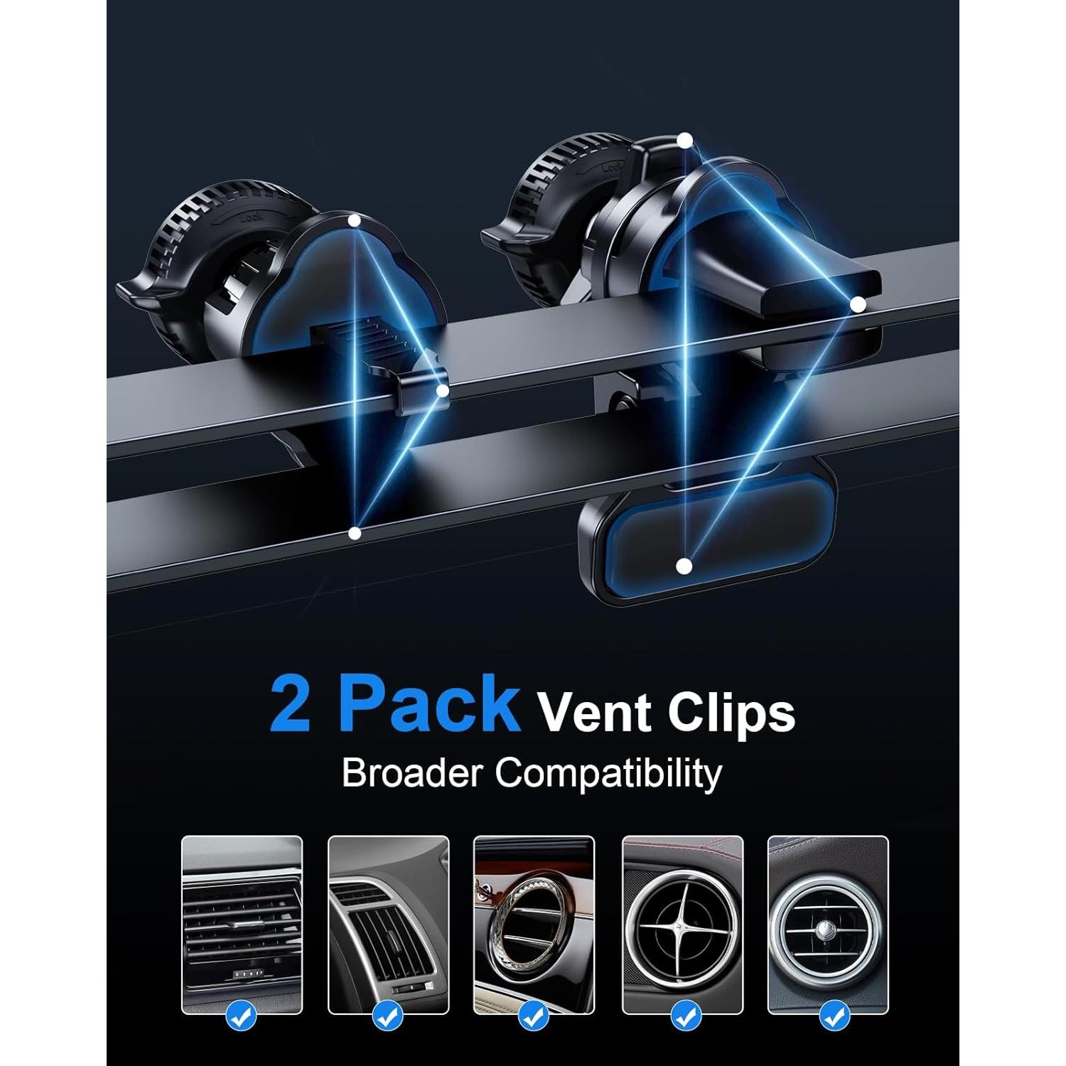 Cargador Inalámbrico Rápido 15W para Auto Xuenair Negro