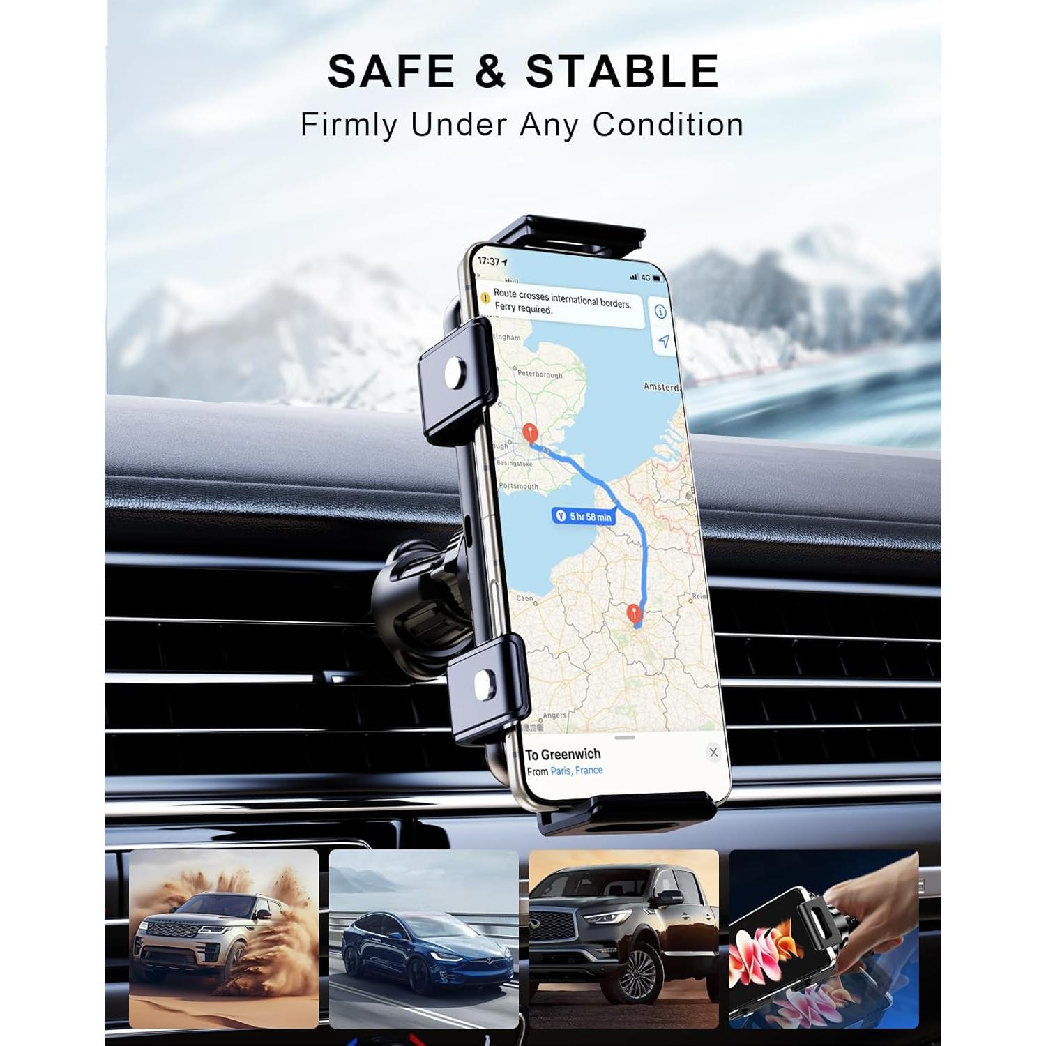 Cargador Inalámbrico Rápido 15W para Auto Xuenair Negro