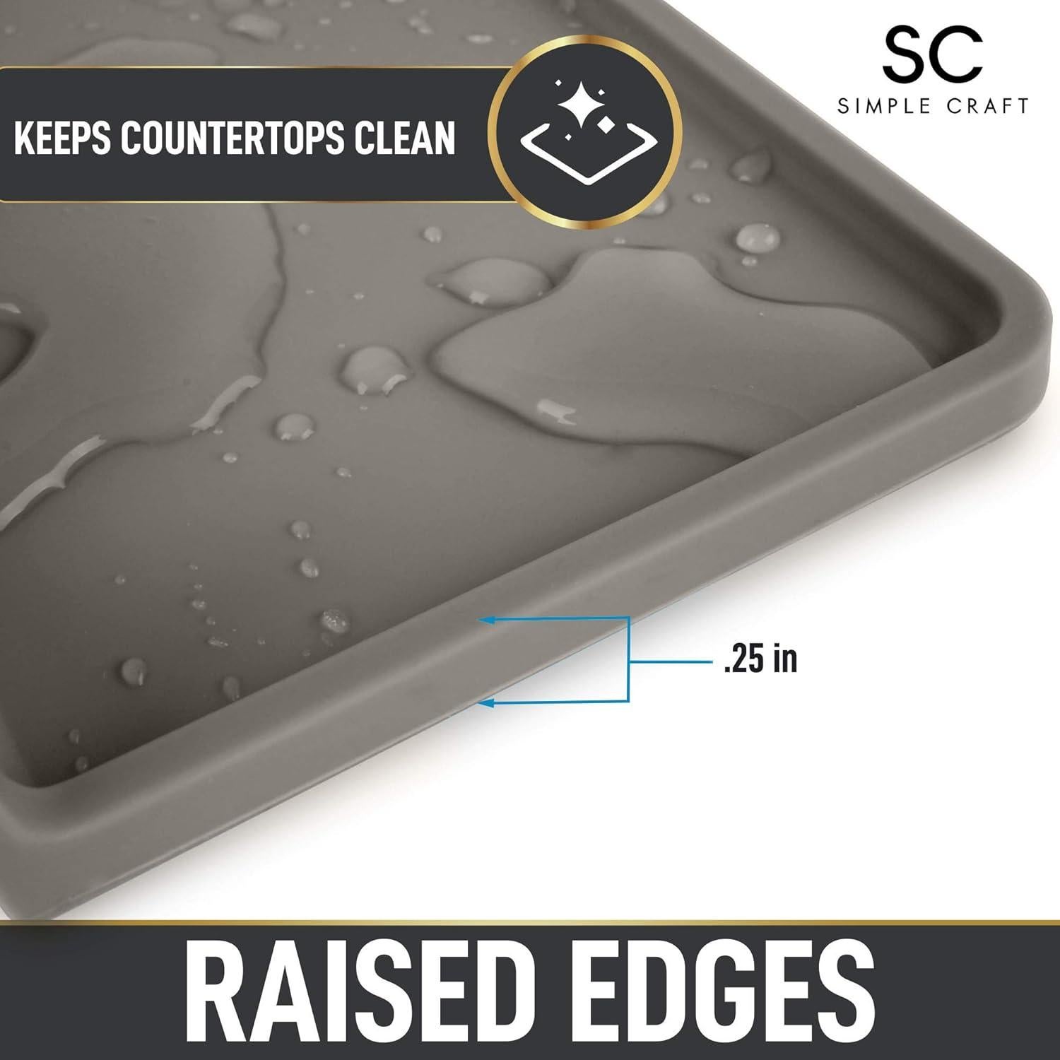 Soporte de Utensilios de Cocina Simple Craft Gris - Silicona Resistente al Calor