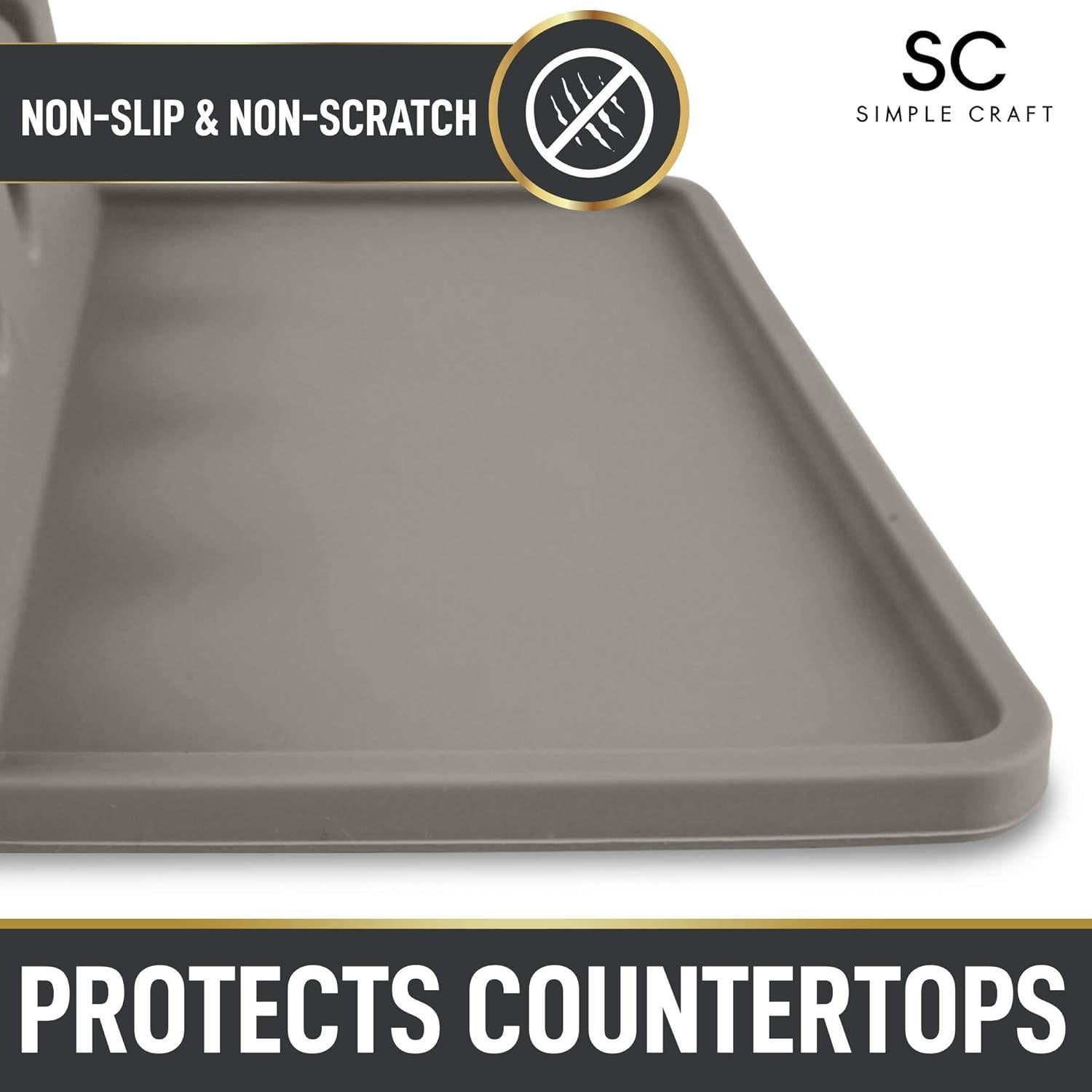 Soporte de Utensilios de Cocina Simple Craft Gris - Silicona Resistente al Calor