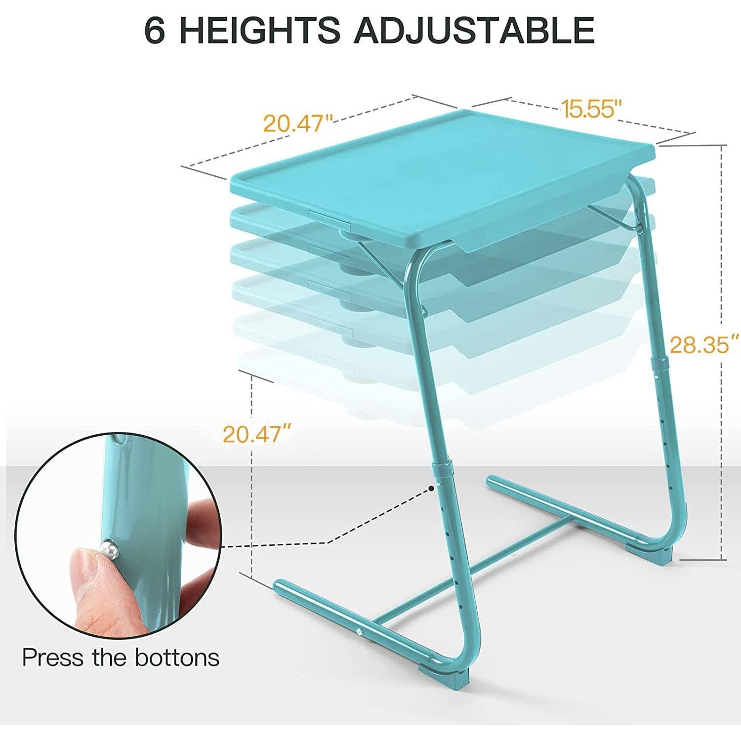 Mesa de bandeja de TV ajustable HUANUO HNTT-B - Azul