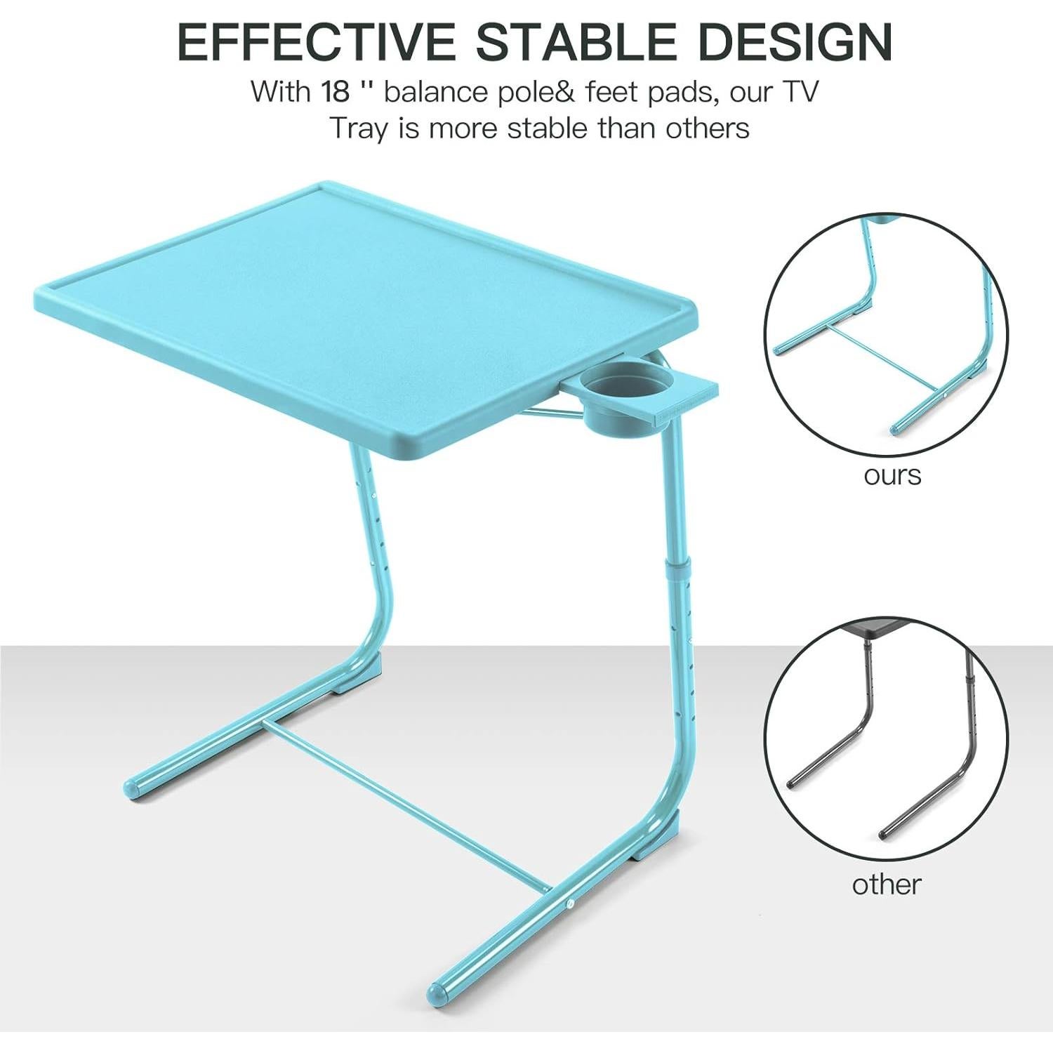 Mesa de bandeja de TV ajustable HUANUO HNTT-B - Azul