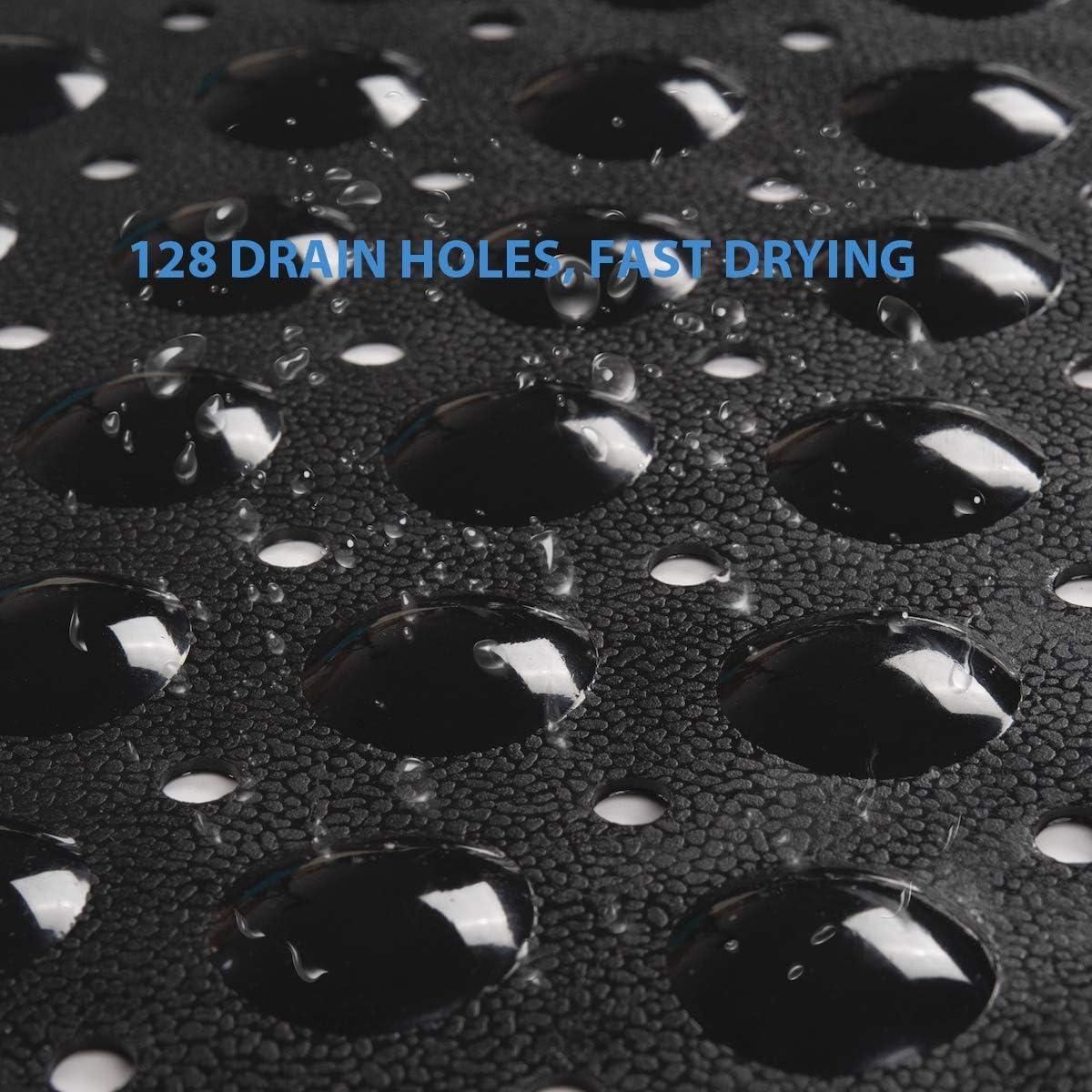 Alfombrilla de Baño Antideslizante AmazerBath 70x38 cm Negra