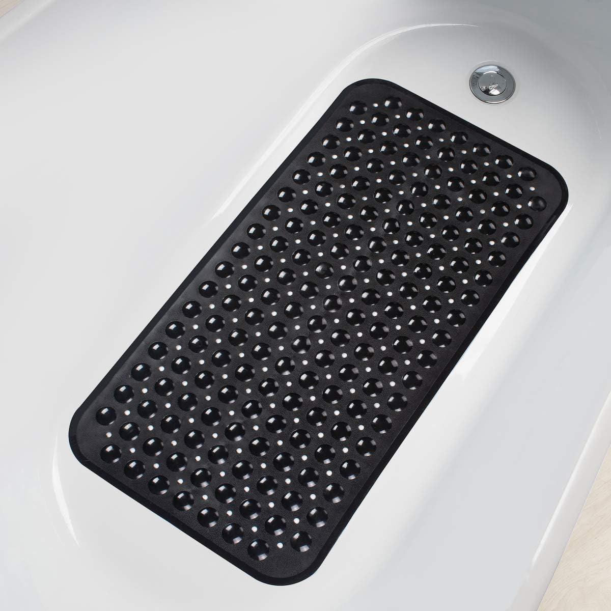 Alfombrilla de Baño Antideslizante AmazerBath 70x38 cm Negra