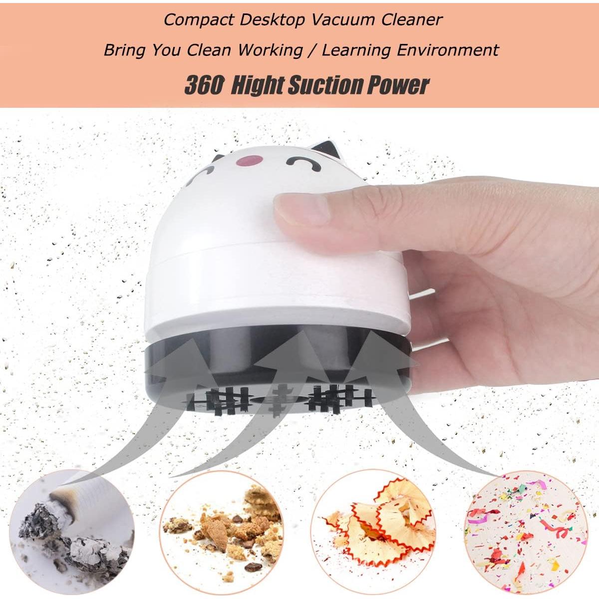 Aspiradora de Escritorio YUNYILAN USB Portátil Blanca 60W