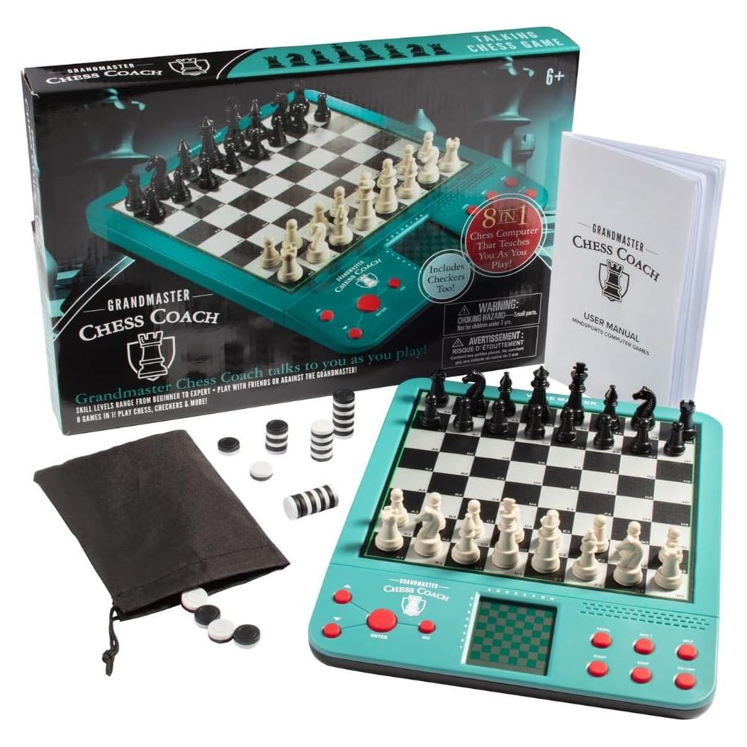 Juego de Ajedrez Electrónico Gran Maestro - 8 Juegos en 1