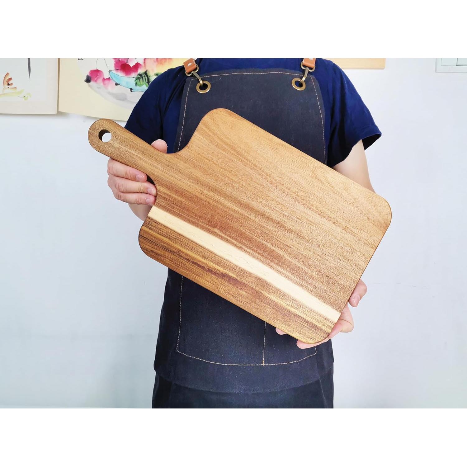 Tabla de Cortar de Madera de Acacia ZeQi 40.6x22.1cm