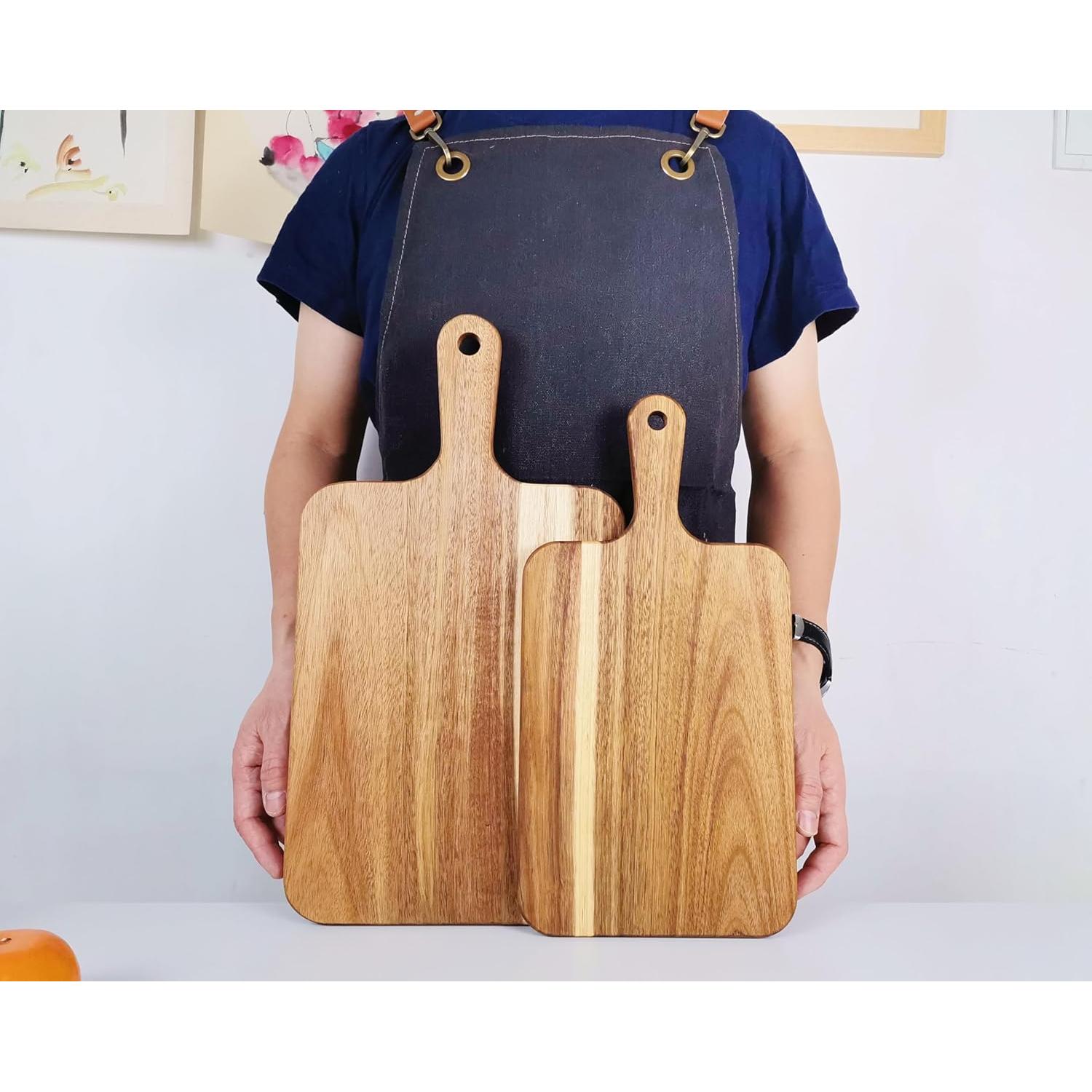 Tabla de Cortar de Madera de Acacia ZeQi 40.6x22.1cm