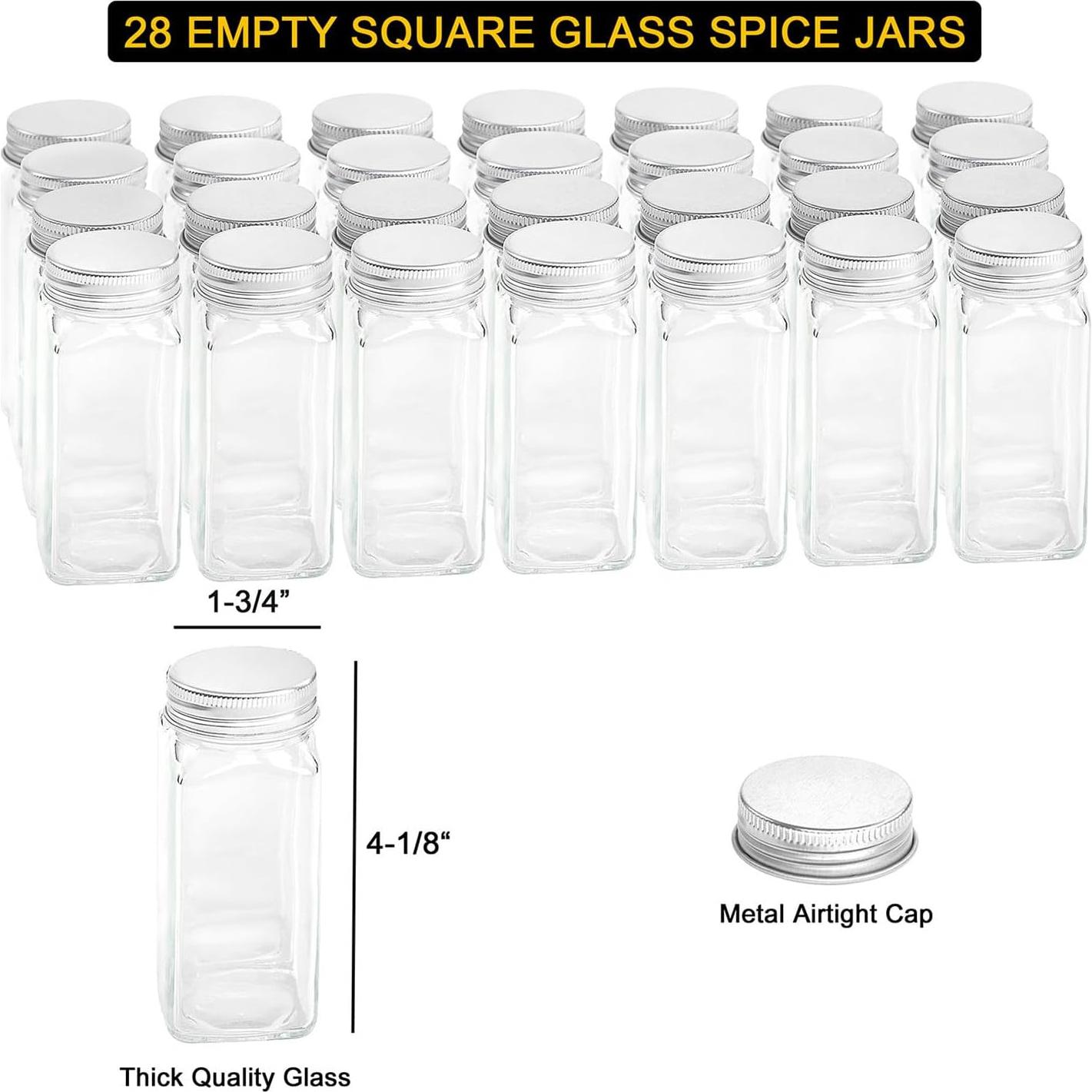 Organizador de Especias SpaceAid con 28 Frascos y 386 Etiquetas