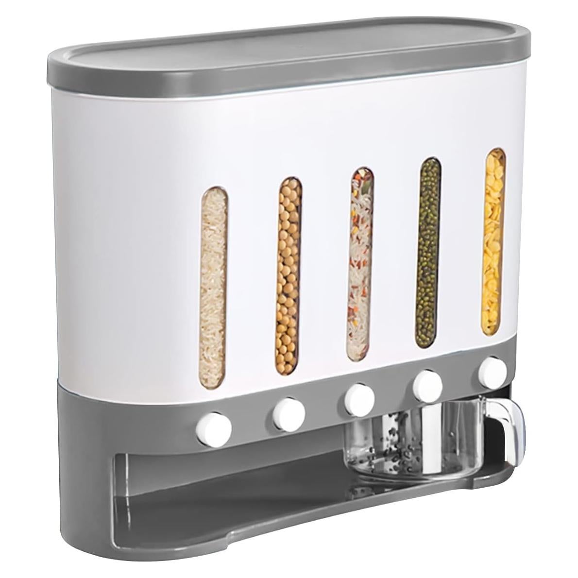 Dispensador de Alimentos Secos Eapmic 5 Compartimentos 9Kg