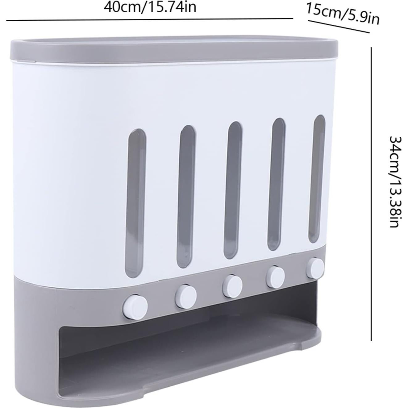 Dispensador de Alimentos Secos Eapmic 5 Compartimentos 9Kg