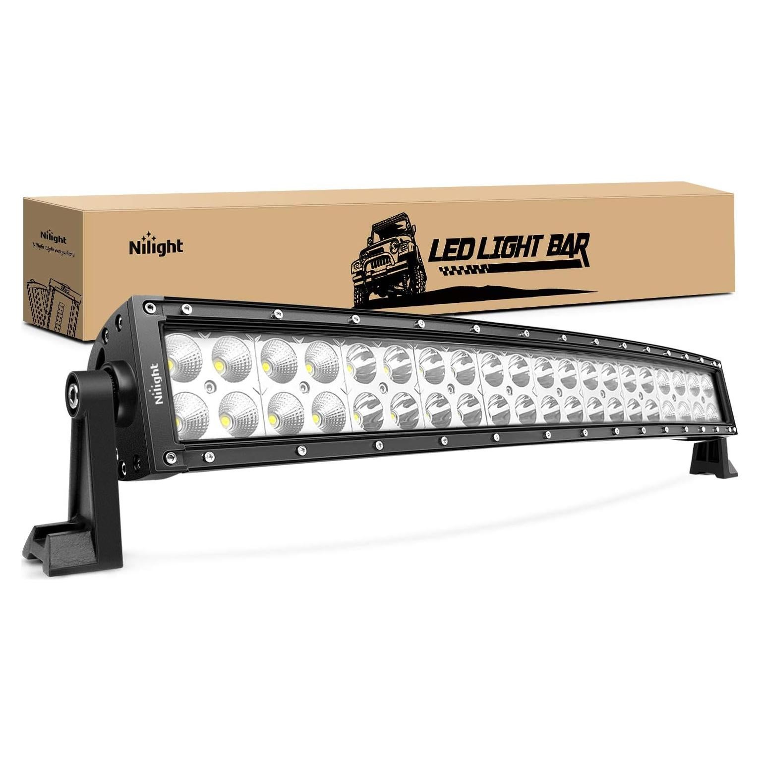 Barra de Luz LED Nilight 70015C-A 120W Curva 50.8cm