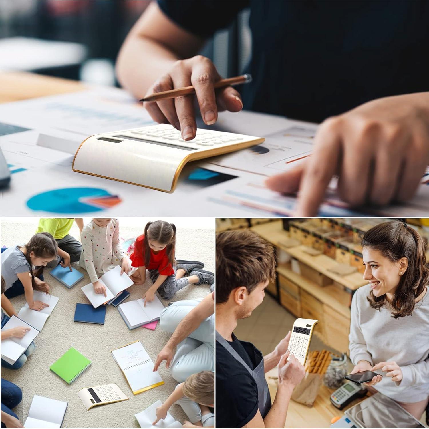 Calculadora Solar Sportsvoutdoors BH 10 Dígitos LCD Blanca